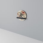 PETAL POETRY Rundes Kunstregal in Schwarz