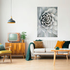 ELEGANT PETAL SWIRL Selbstklebendes Poster - Hochformat