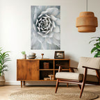 ELEGANT PETAL SWIRL Selbstklebendes Poster - Hochformat