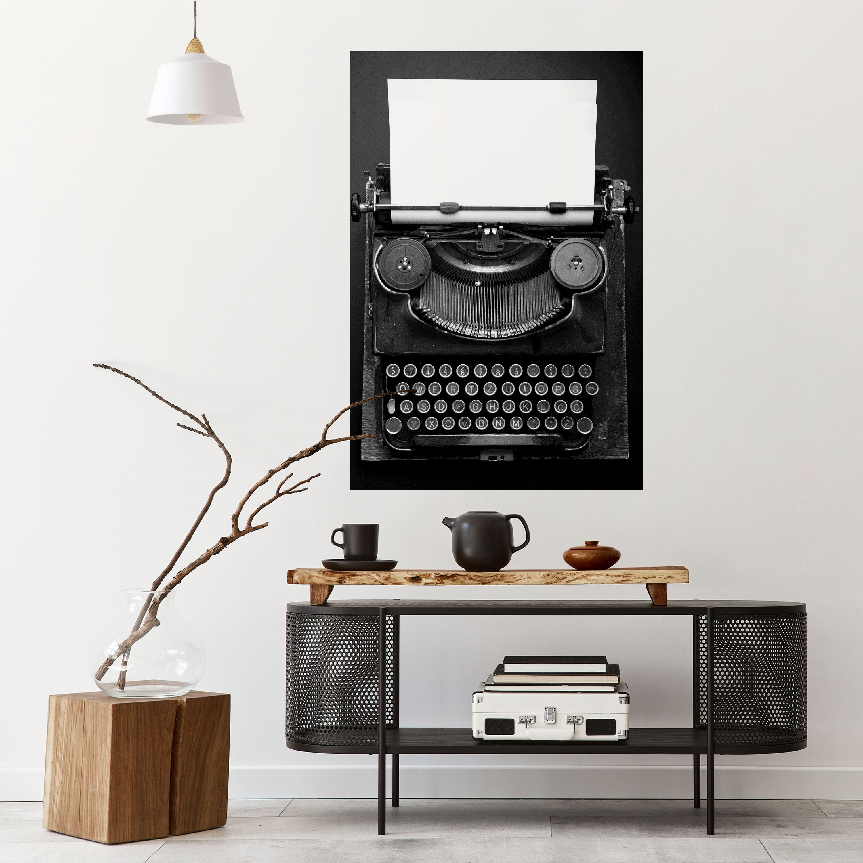 TYPEWRITER SYMPHONY Vertikales Poster zum Abziehen und Aufkleben