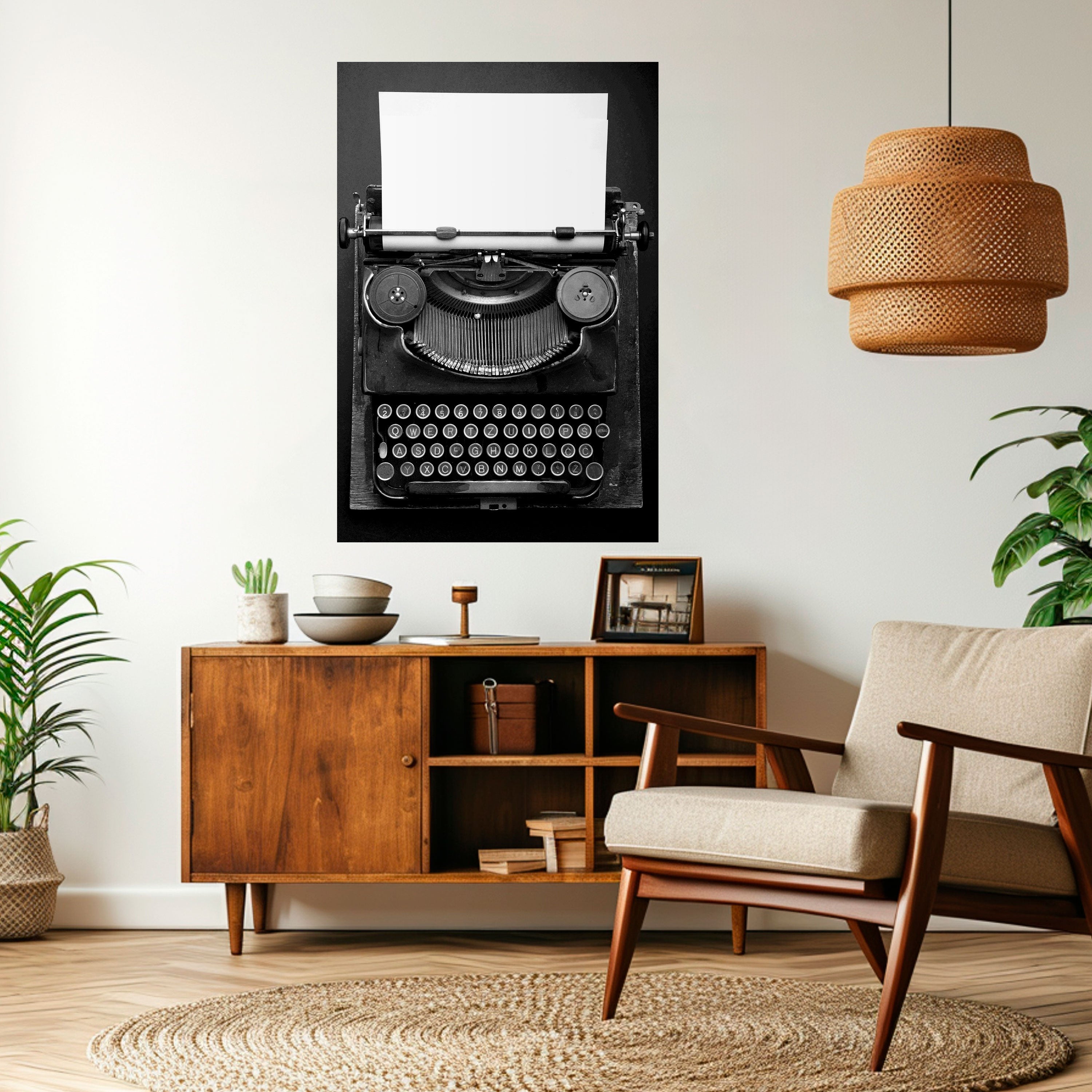 TYPEWRITER SYMPHONY Vertikales Poster zum Abziehen und Aufkleben