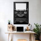 TYPEWRITER SYMPHONY Selbstklebendes Poster - Hochformat