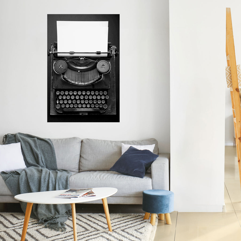 TYPEWRITER SYMPHONY Vertikales Poster zum Abziehen und Aufkleben