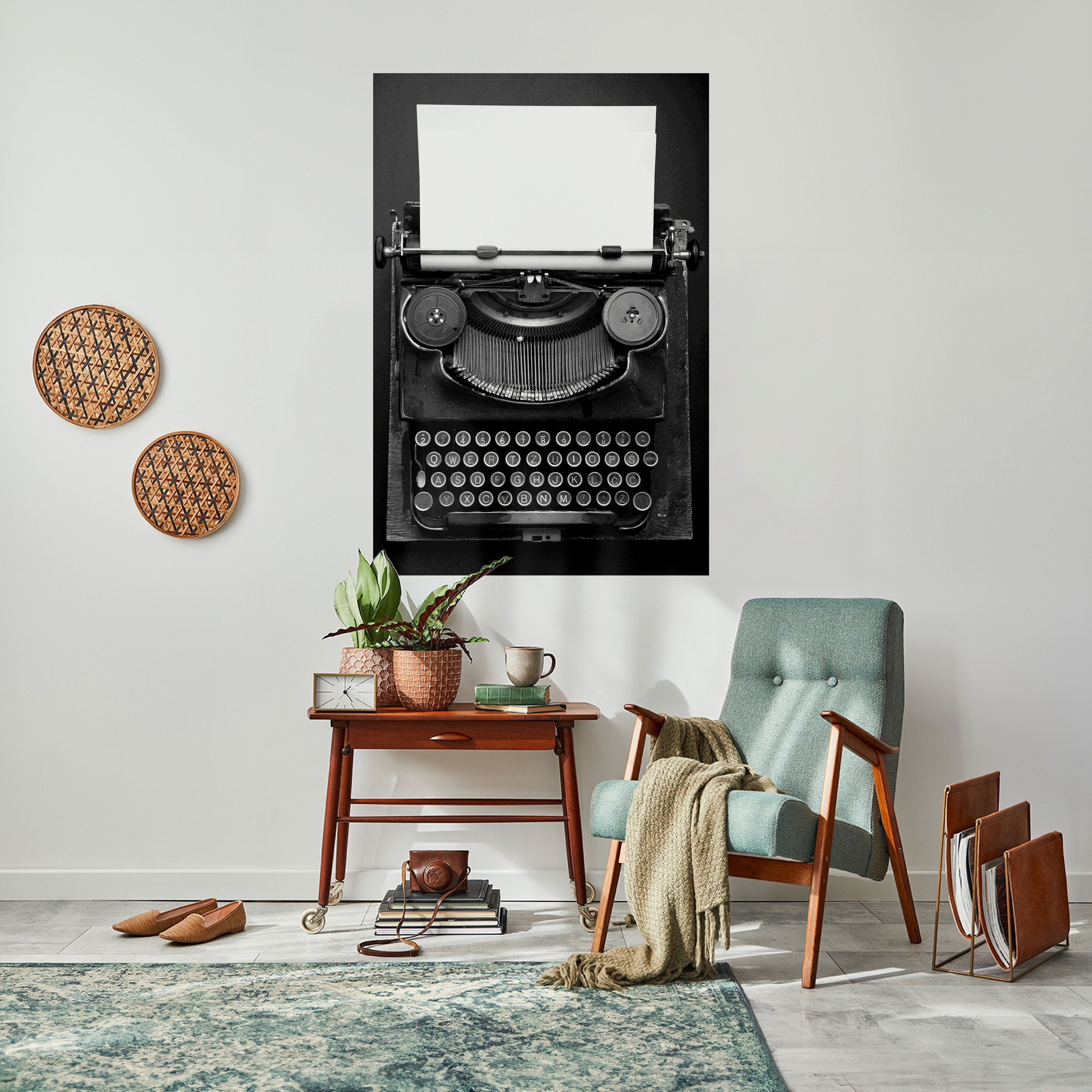 TYPEWRITER SYMPHONY Vertikales Poster zum Abziehen und Aufkleben