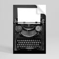 TYPEWRITER SYMPHONY Selbstklebendes Poster - Hochformat