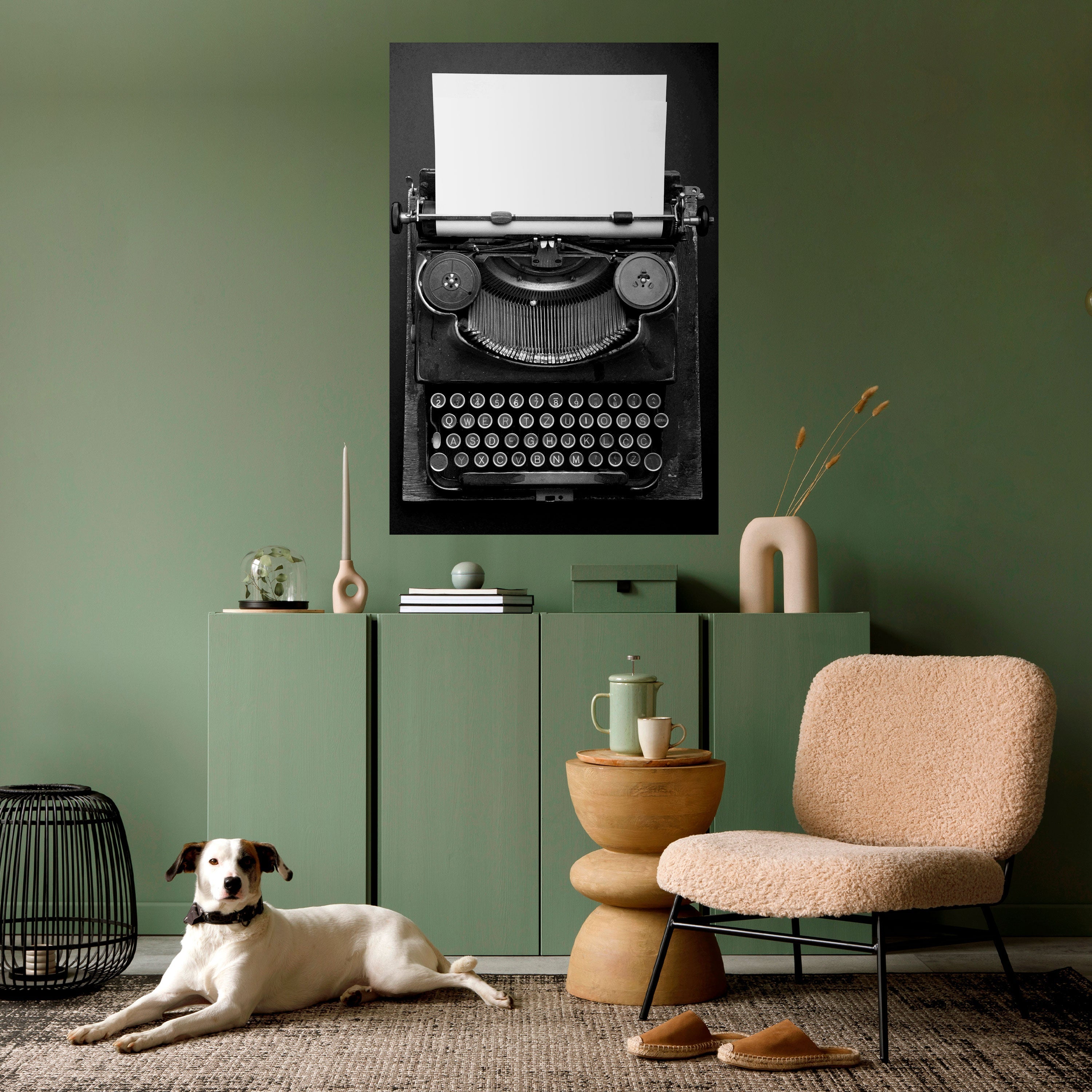 TYPEWRITER SYMPHONY Vertikales Poster zum Abziehen und Aufkleben