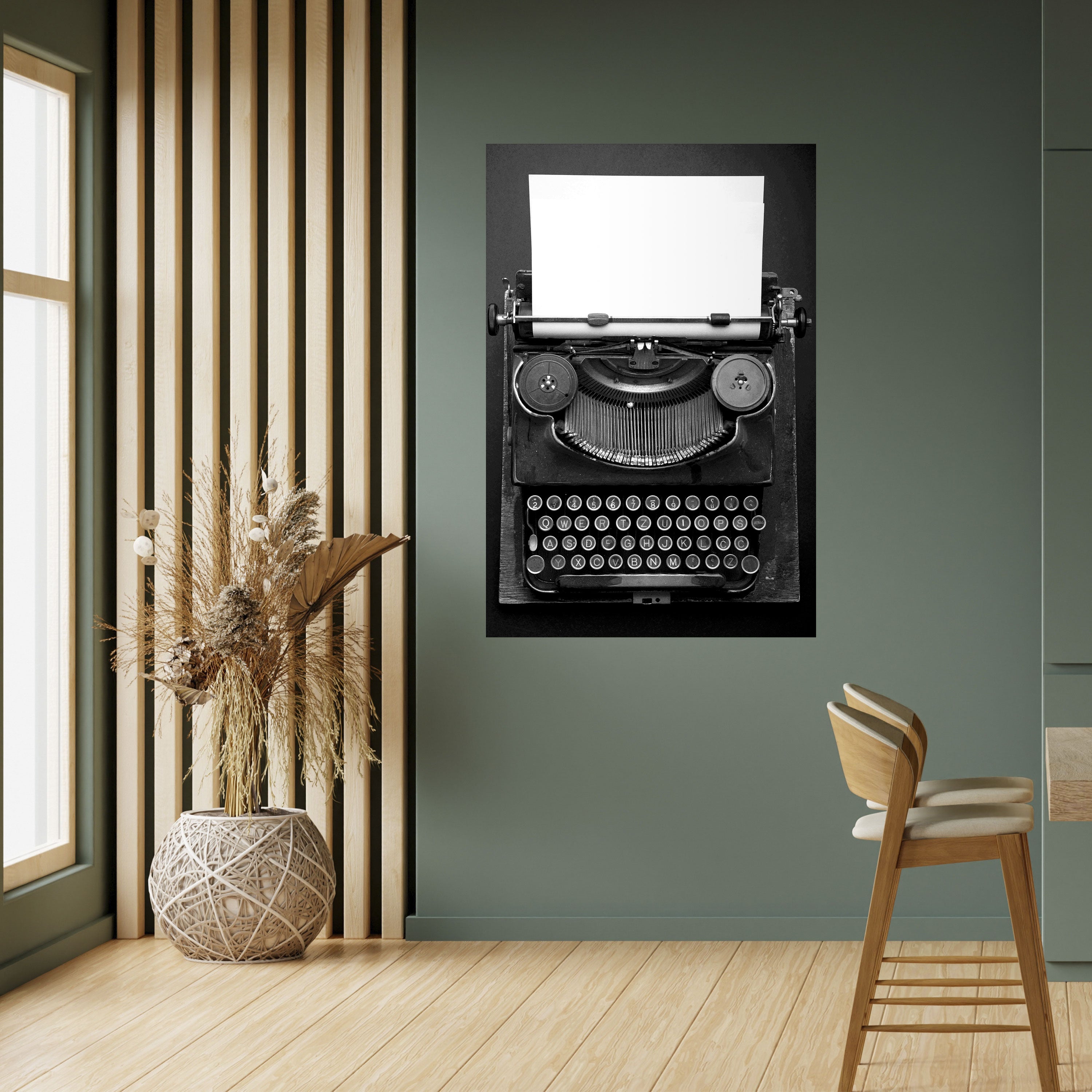 TYPEWRITER SYMPHONY Vertikales Poster zum Abziehen und Aufkleben