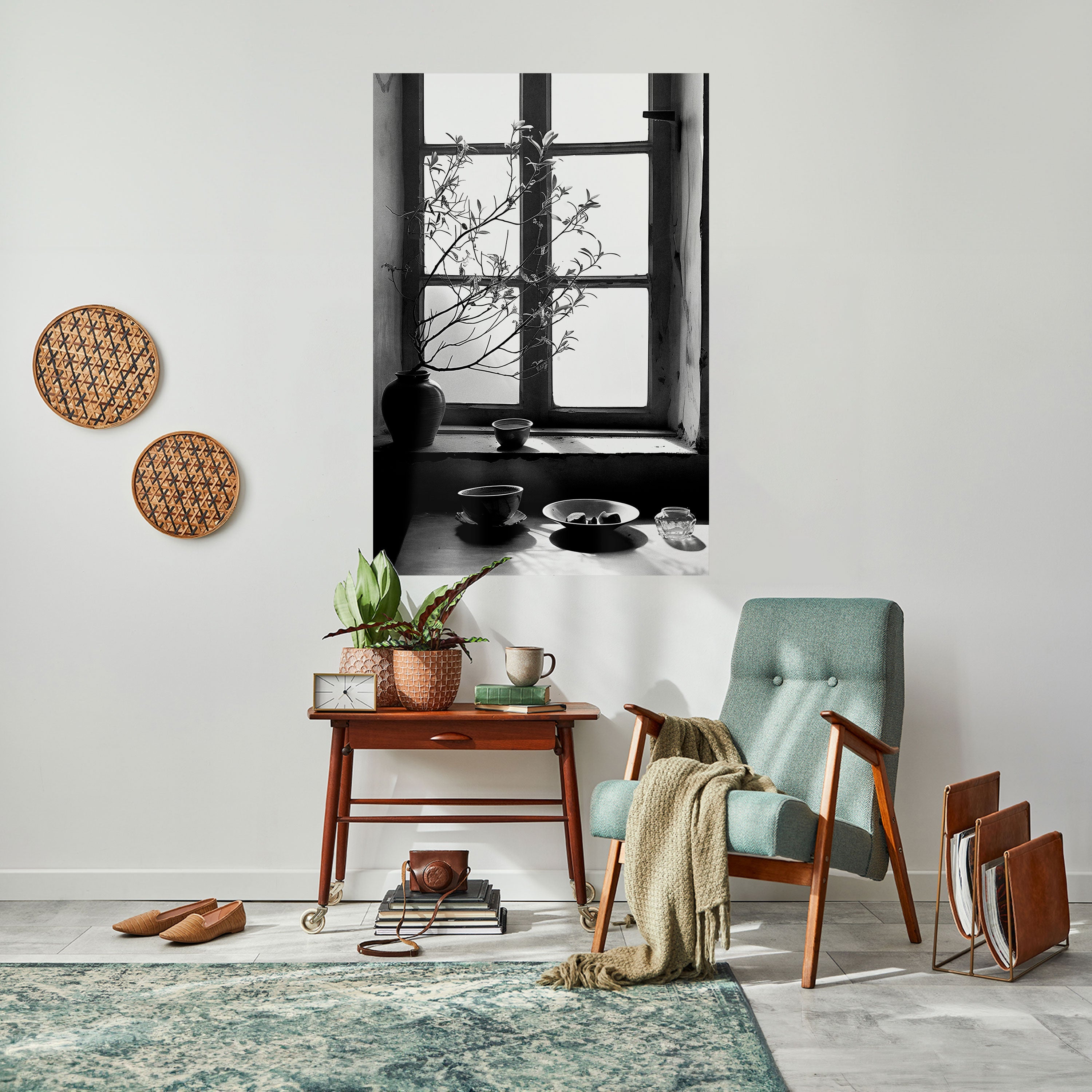 WHISPERING WINDOW LIGHT Vertikales Poster zum Abziehen und Aufkleben