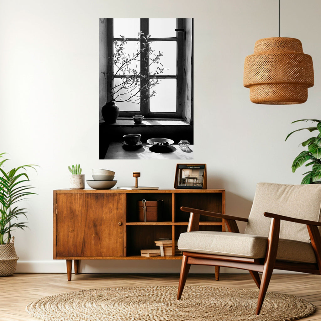 WHISPERING WINDOW LIGHT Vertikales Poster zum Abziehen und Aufkleben