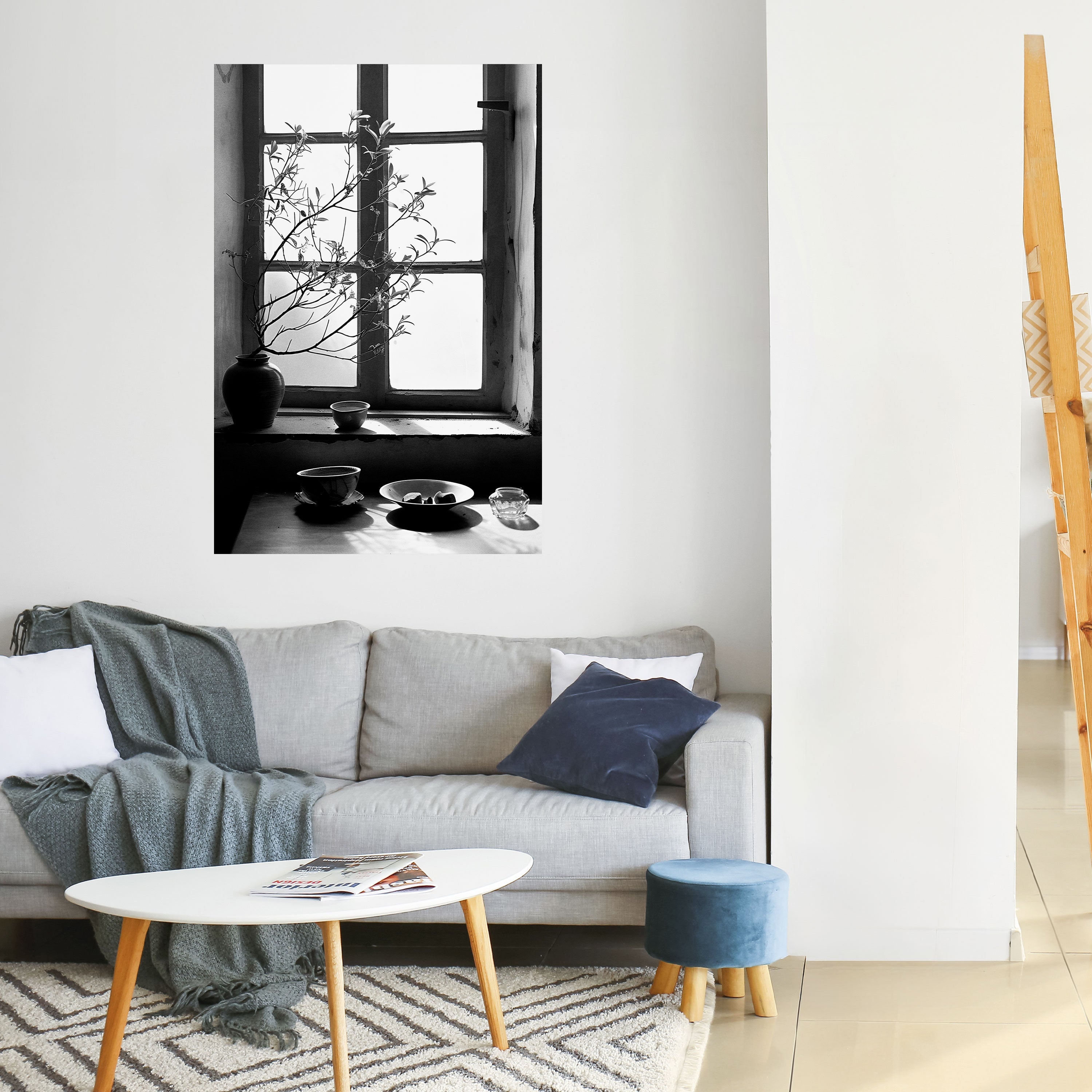 WHISPERING WINDOW LIGHT Vertikales Poster zum Abziehen und Aufkleben
