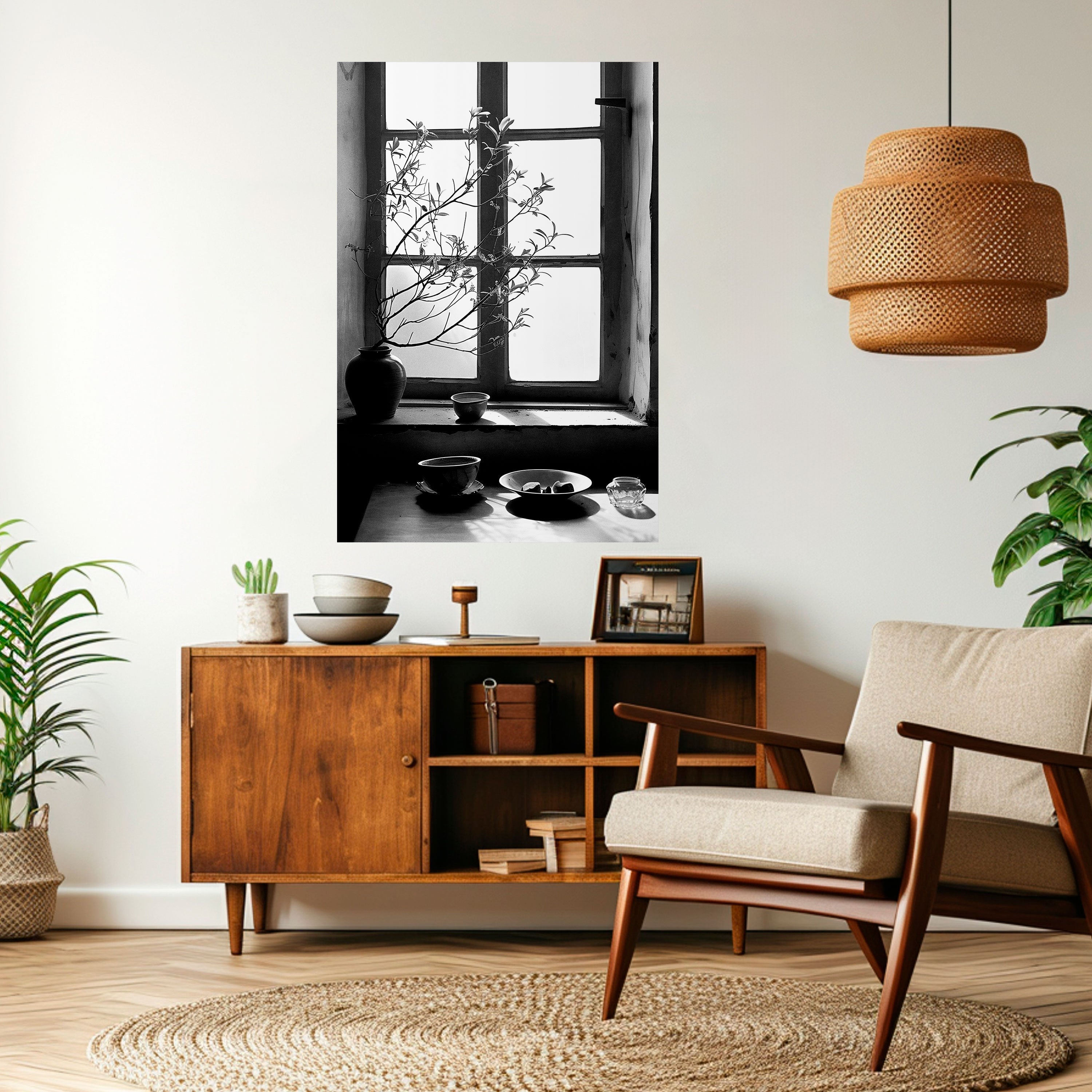 WHISPERING WINDOW LIGHT Vertikales Poster zum Abziehen und Aufkleben