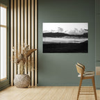 MISTY MOUNTAIN RADIANCE Selbstklebendes Horizontal-Poster