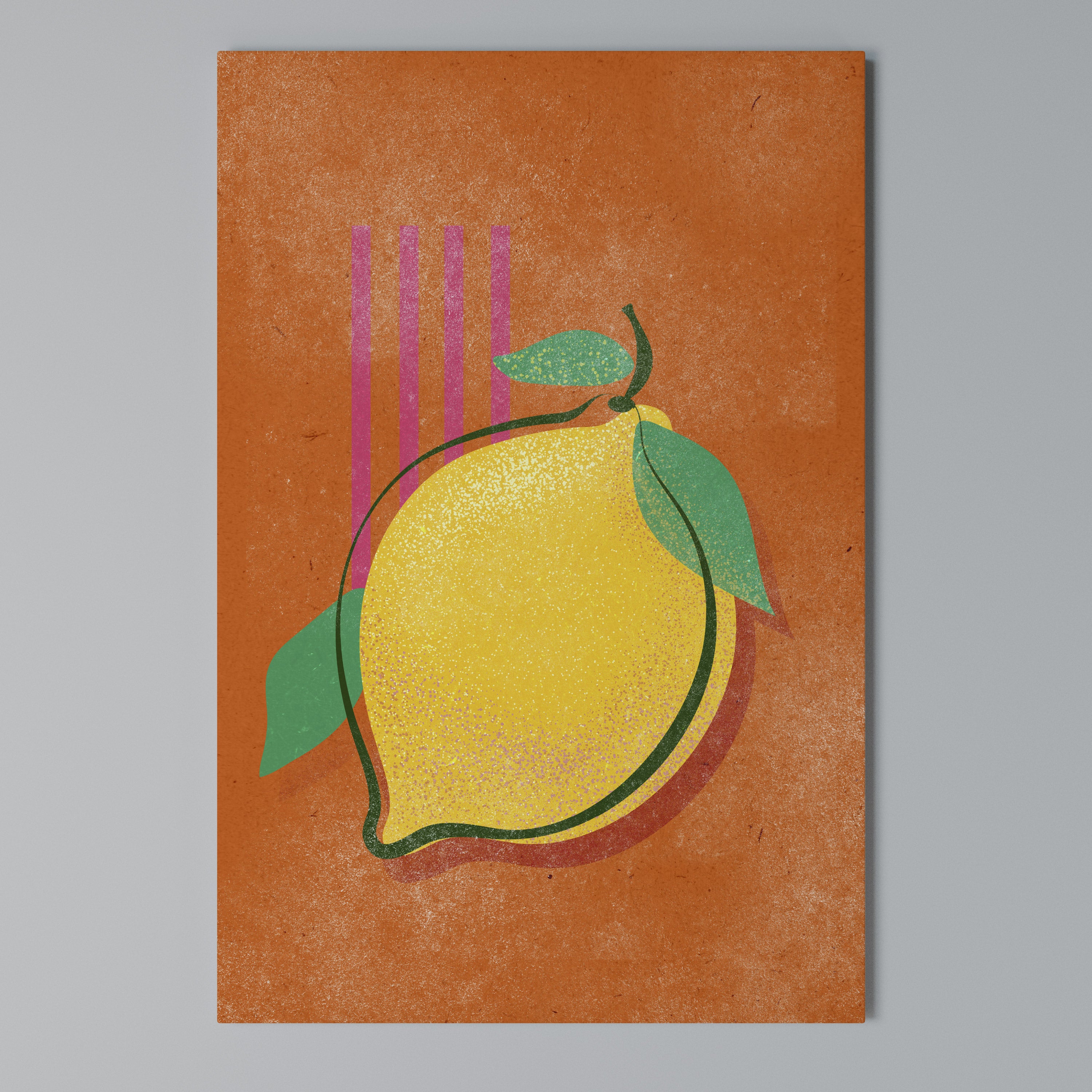 LUSCIOUS LEMON Vertical Canvas Print