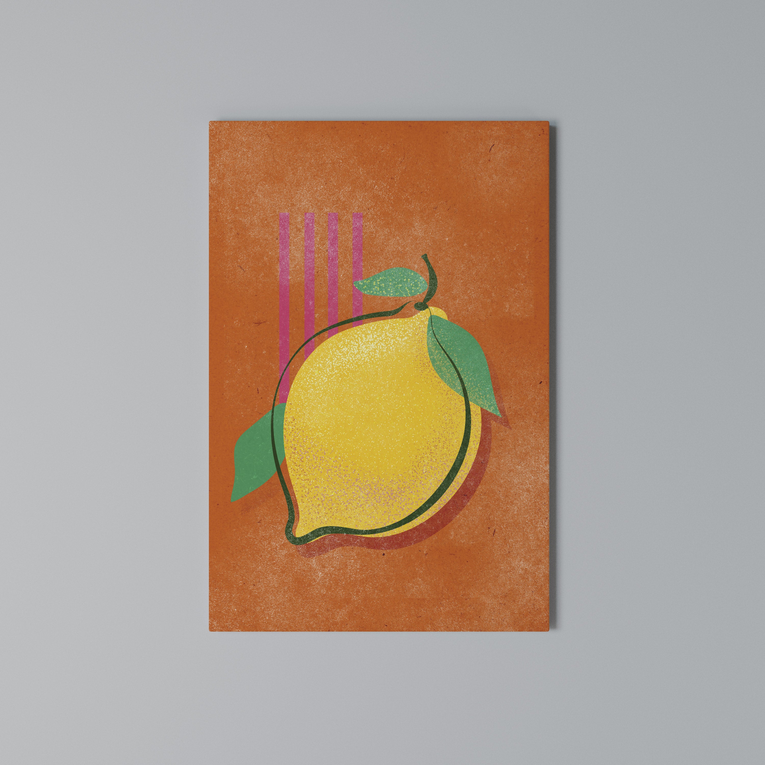 LUSCIOUS LEMON Vertical Canvas Print