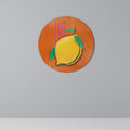 LUSCIOUS LEMON Runde Wanddekoration Ø 69 cm