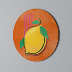 LUSCIOUS LEMON Runde Wanddekoration Ø 69 cm