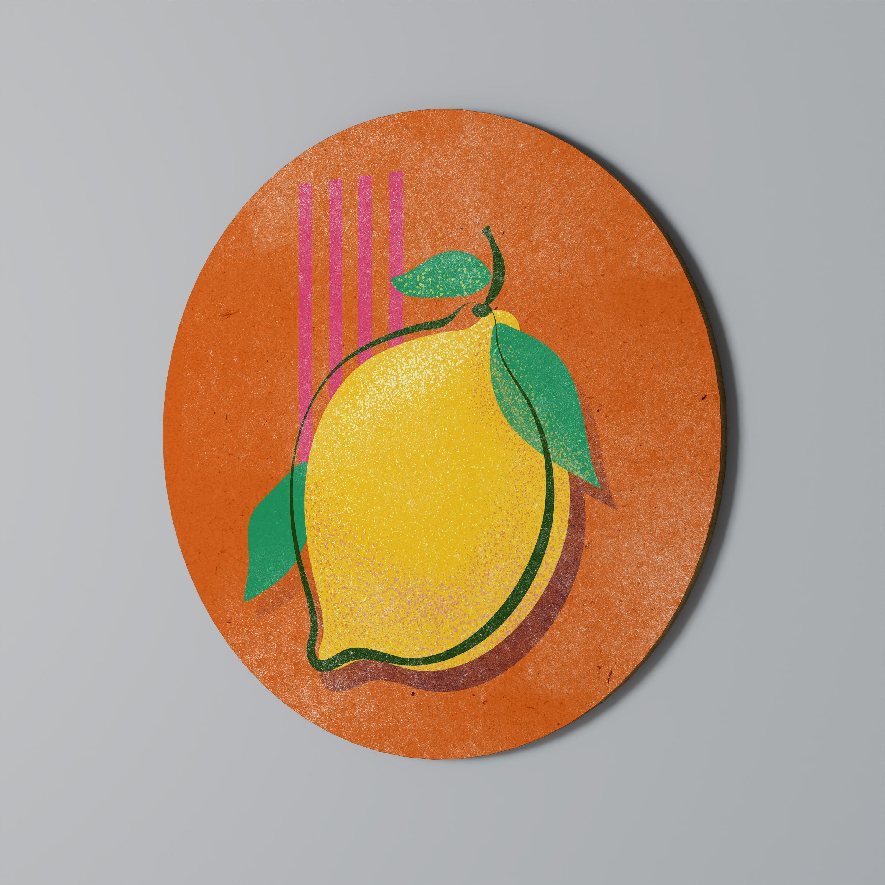 LUSCIOUS LEMON Round Wall Art