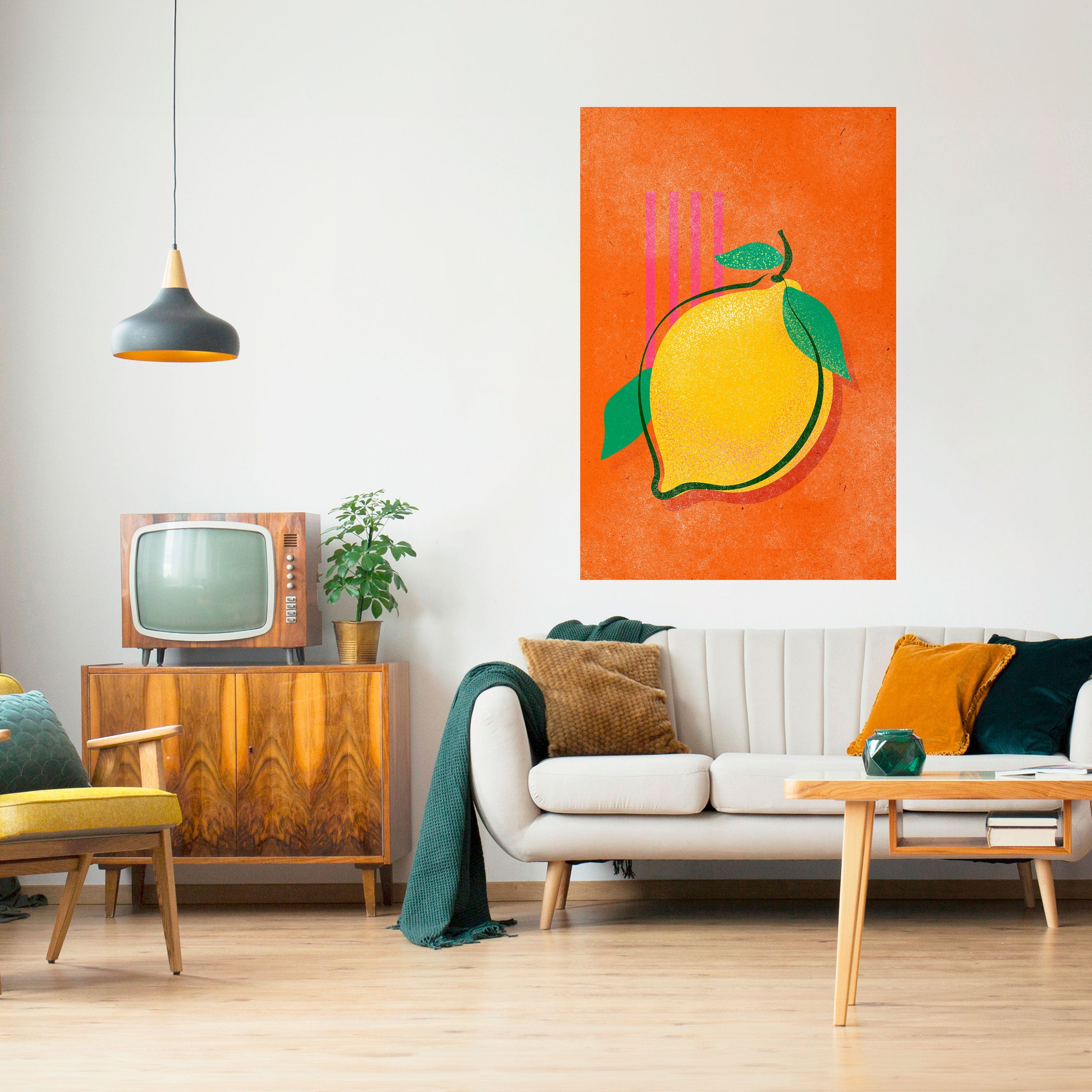 LUSCIOUS LEMON Vertikales Poster zum Abziehen und Aufkleben