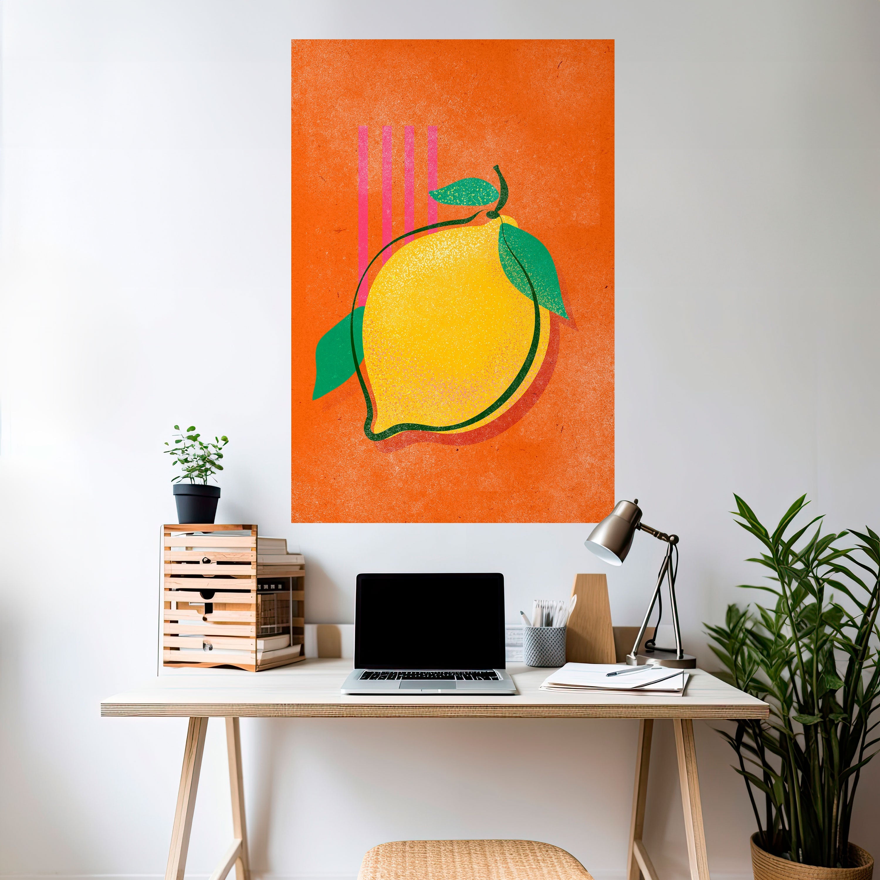 LUSCIOUS LEMON Vertikales Poster zum Abziehen und Aufkleben