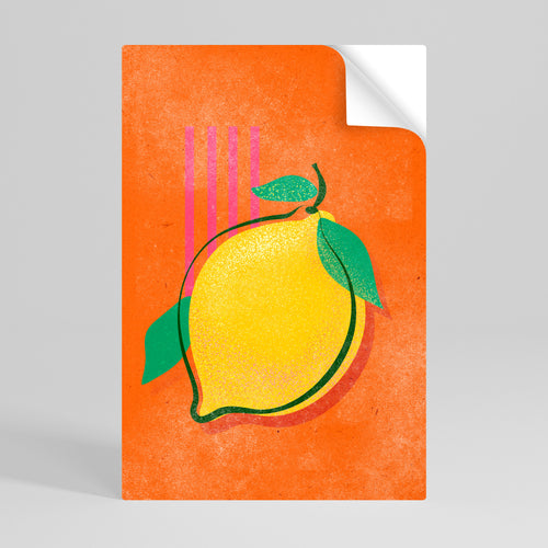 LUSCIOUS LEMON Selbstklebendes Poster - Hochformat