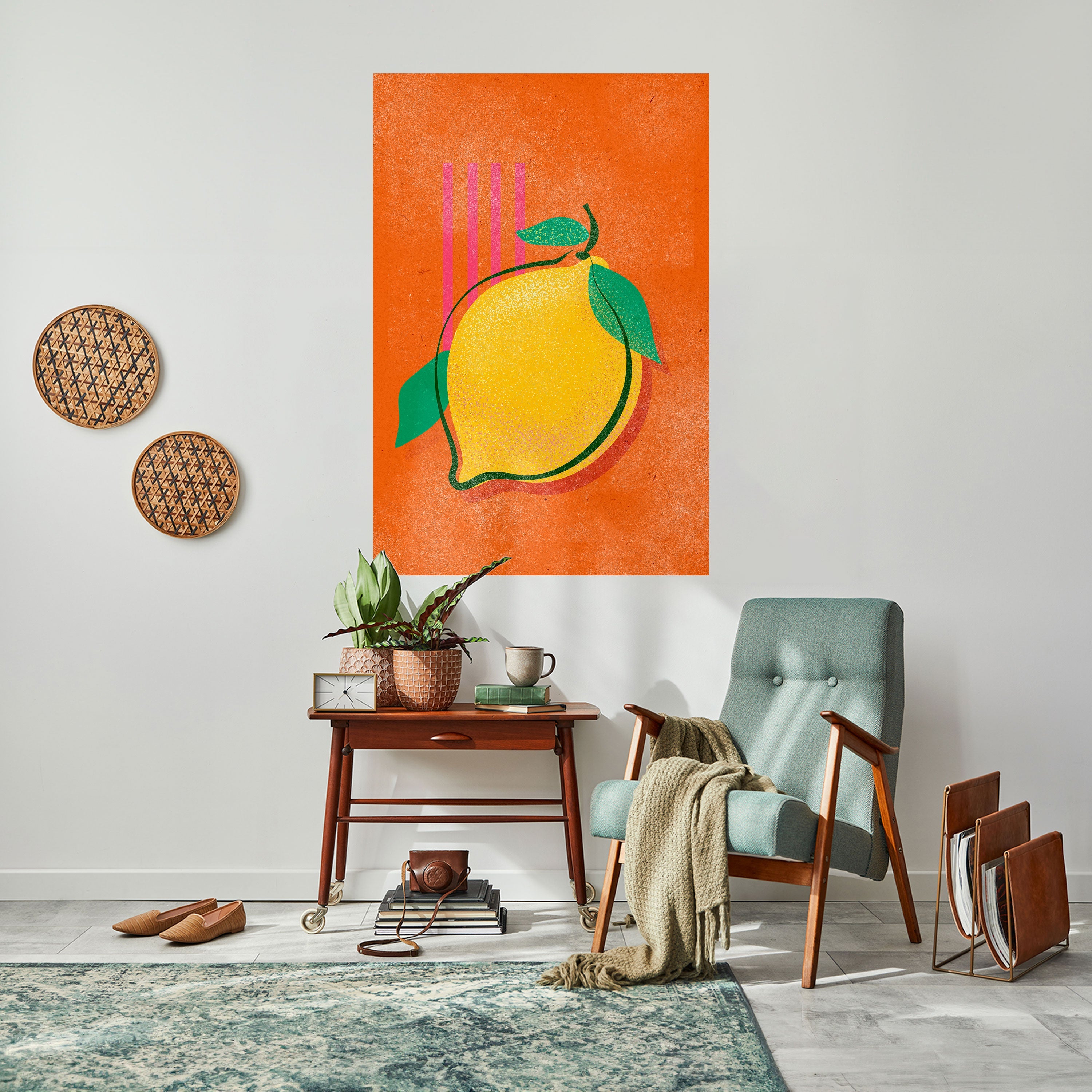 LUSCIOUS LEMON Vertikales Poster zum Abziehen und Aufkleben