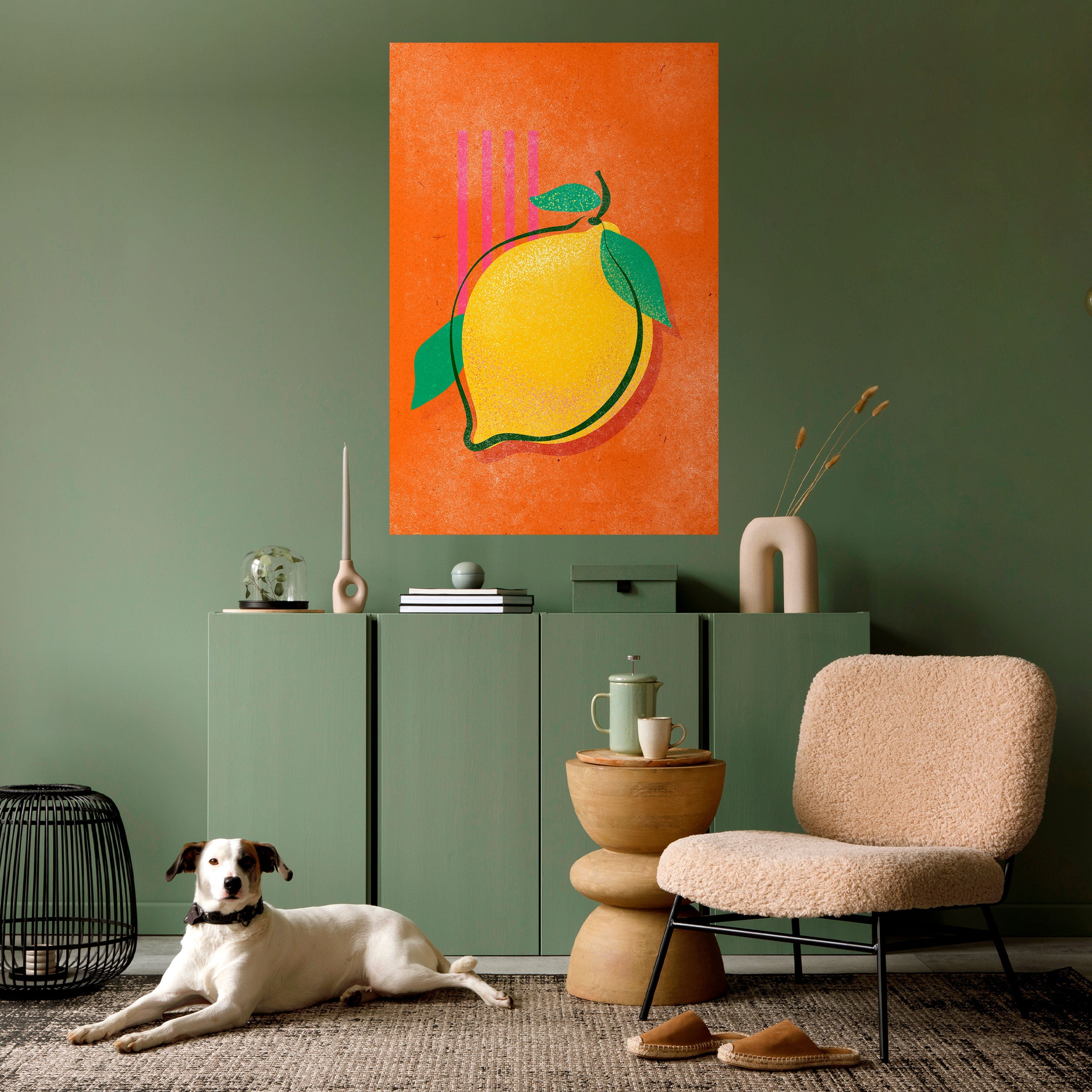 LUSCIOUS LEMON Vertikales Poster zum Abziehen und Aufkleben