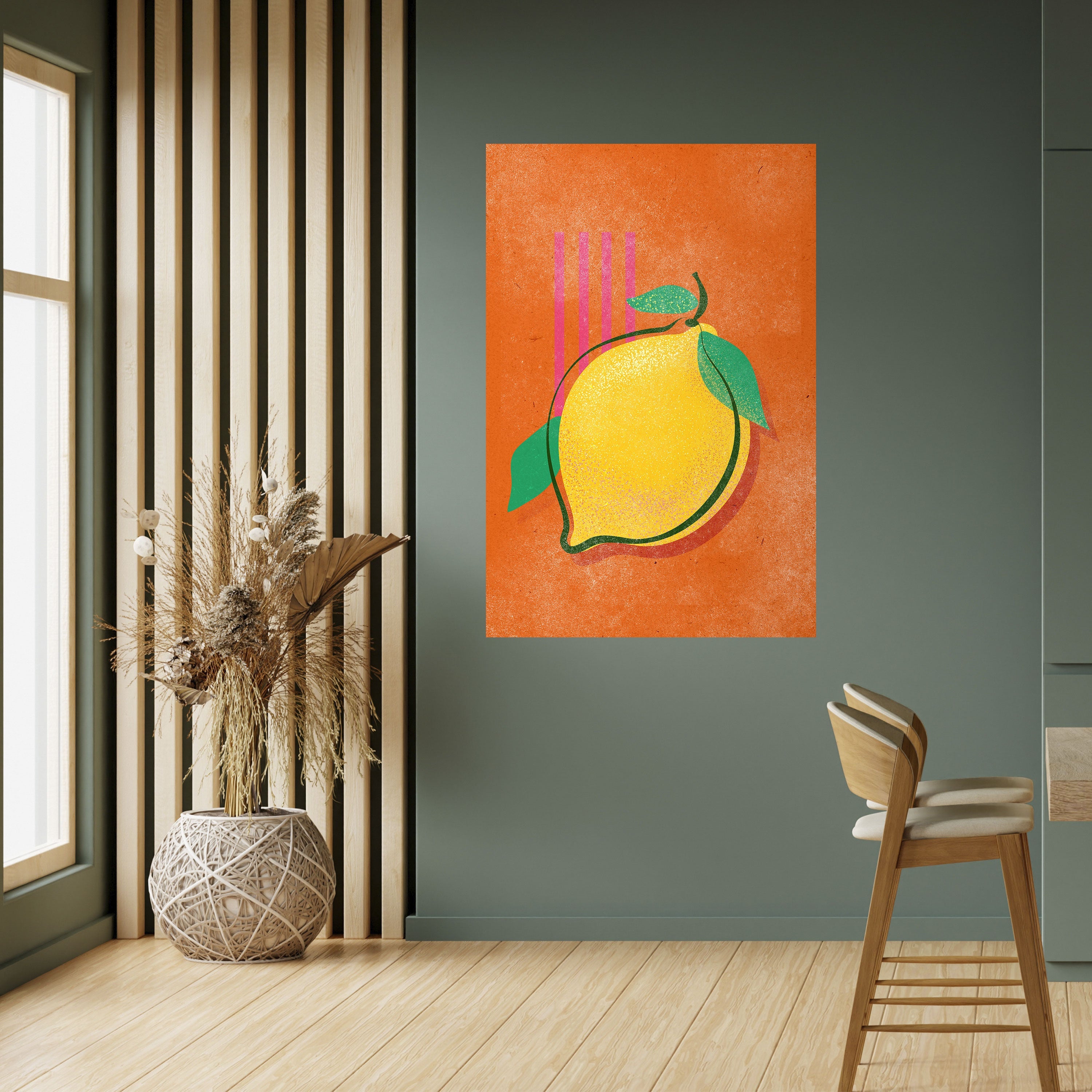 LUSCIOUS LEMON Vertikales Poster zum Abziehen und Aufkleben