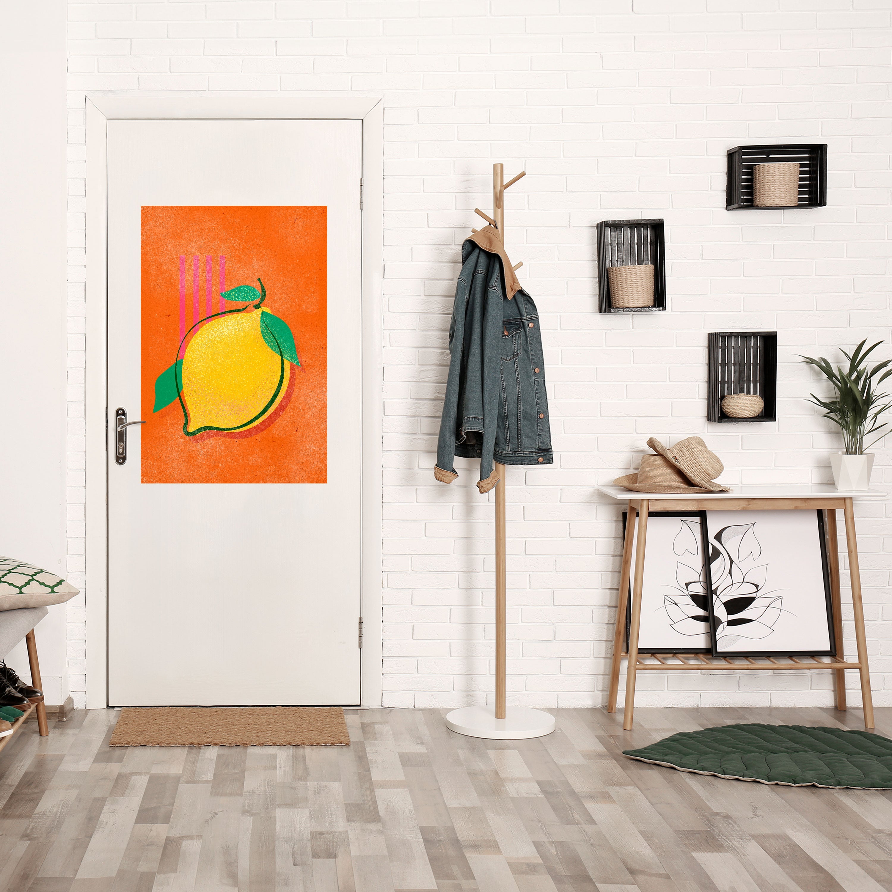LUSCIOUS LEMON Vertikales Poster zum Abziehen und Aufkleben