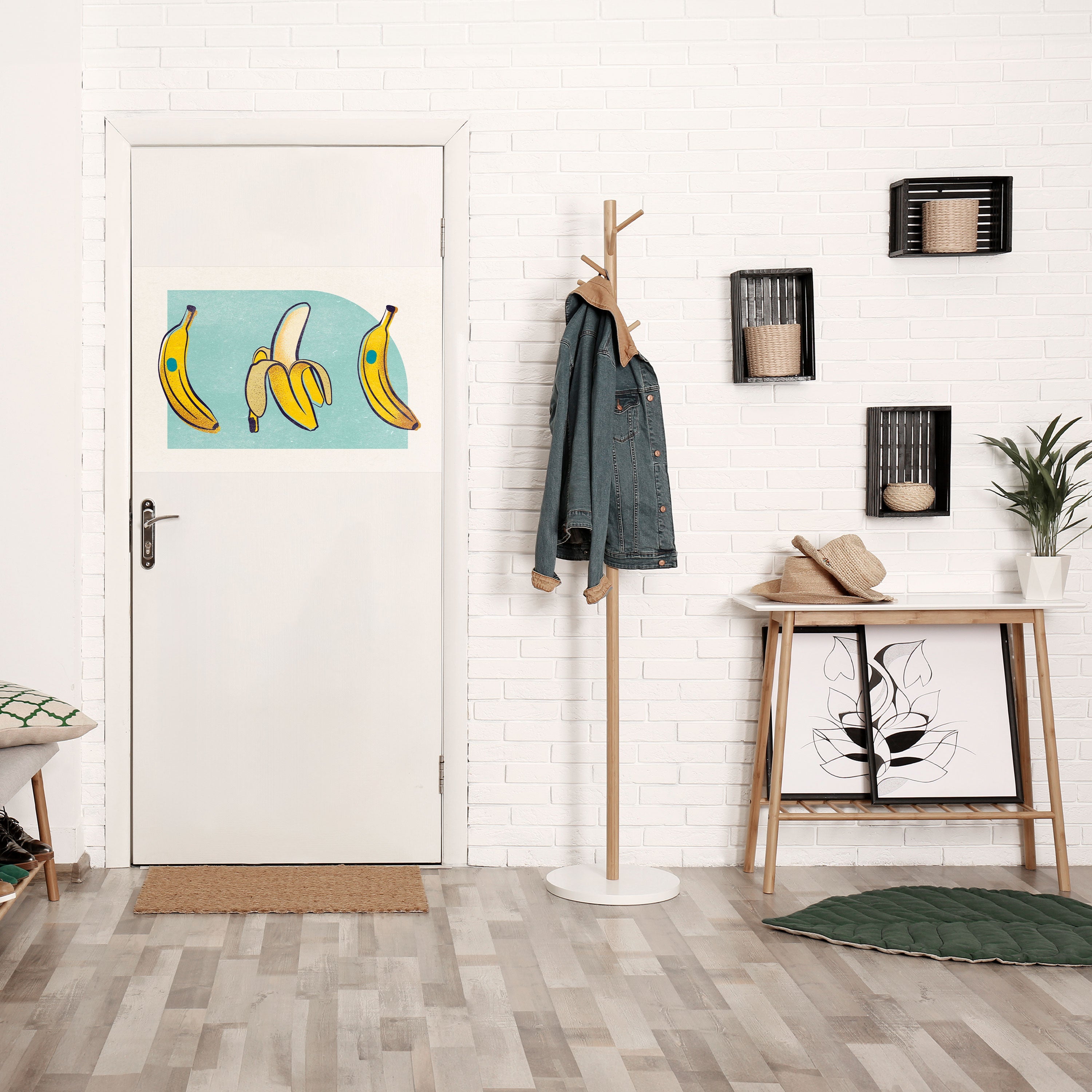 BOLD BANANA BOUQUET Horizontales Poster zum Abziehen und Aufkleben
