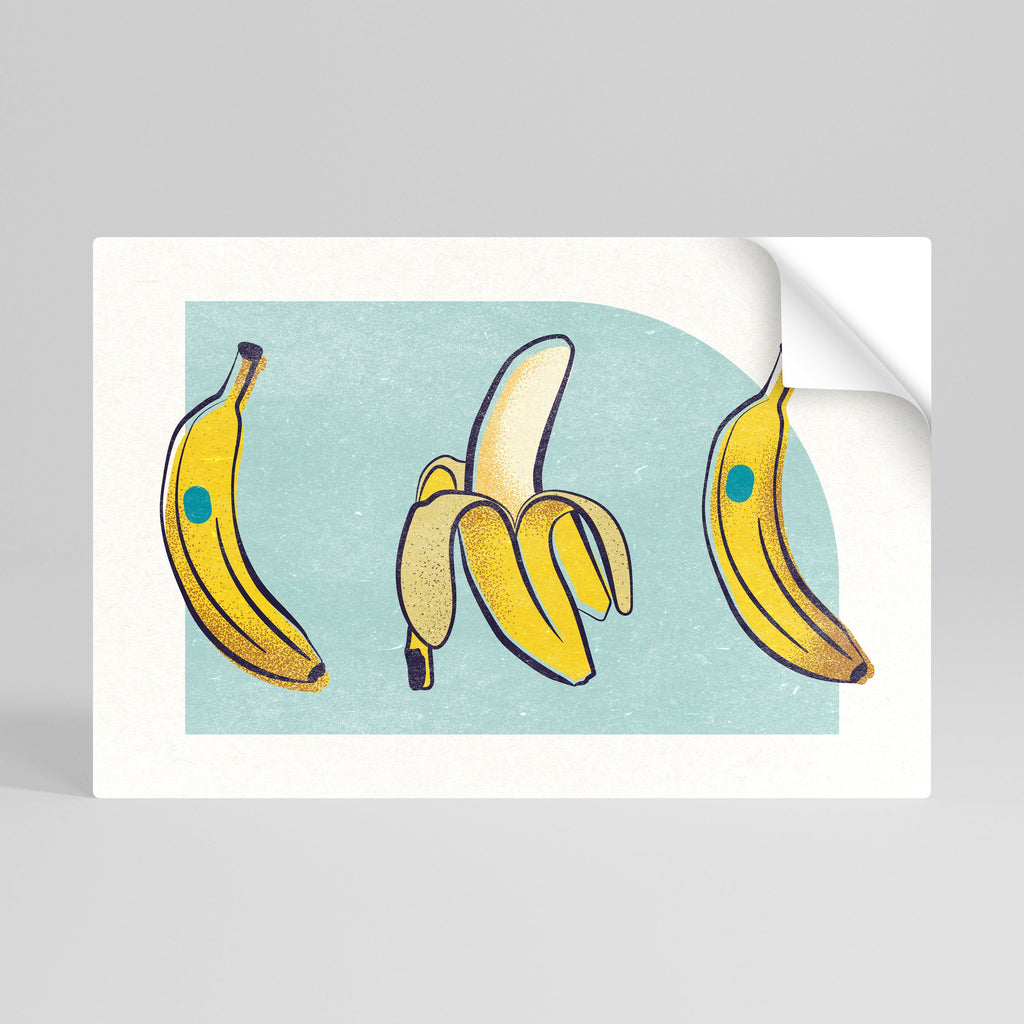 BOLD BANANA BOUQUET Horizontales Poster zum Abziehen und Aufkleben