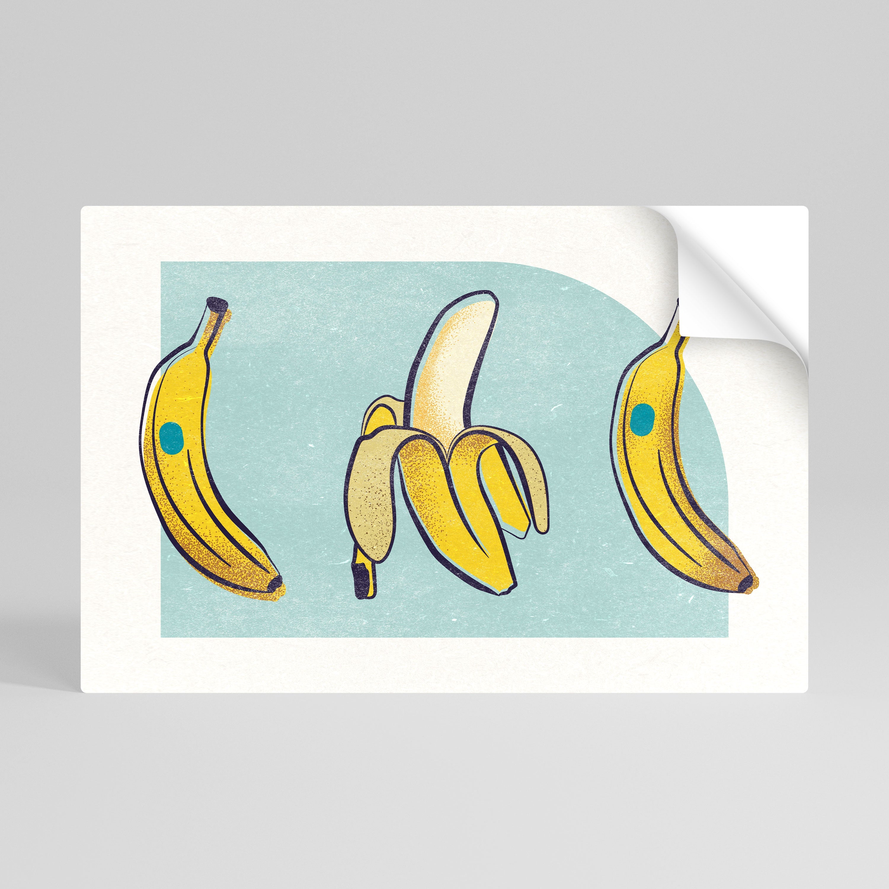 BOLD BANANA BOUQUET Horizontales Poster zum Abziehen und Aufkleben