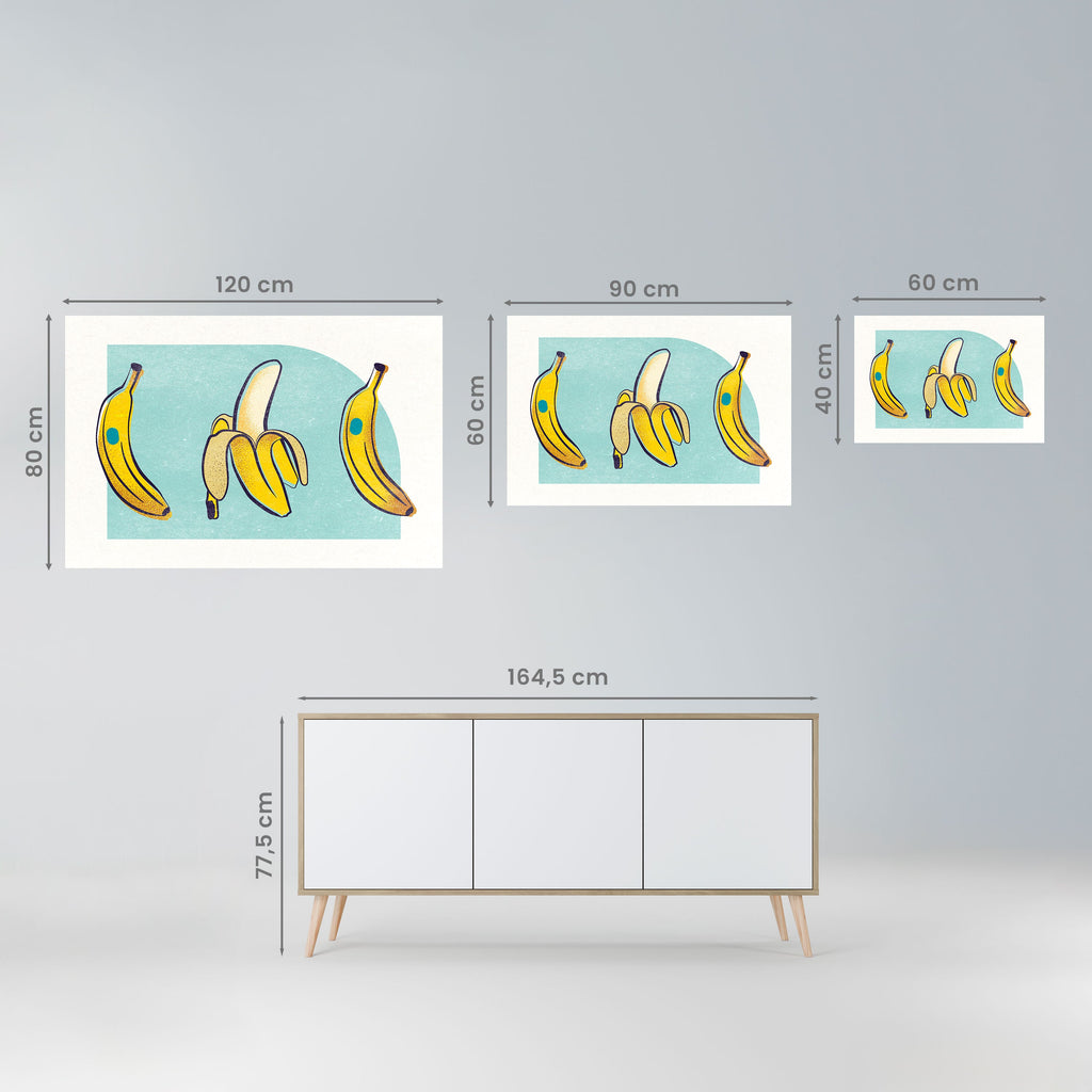 BOLD BANANA BOUQUET Horizontales Poster zum Abziehen und Aufkleben