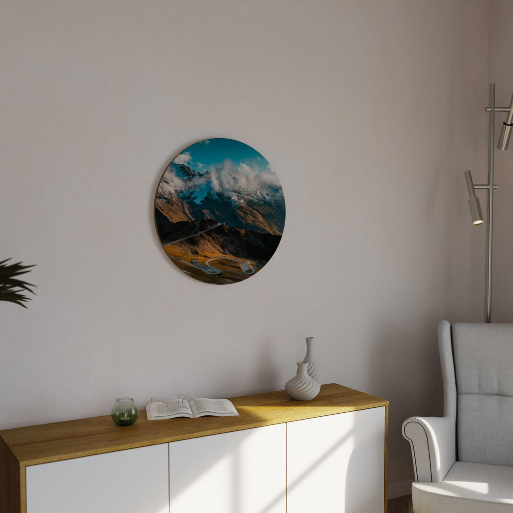 MOUNTAIN SERPENTINE Round Wall Art