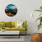 MOUNTAIN SERPENTINE Round Wall Art