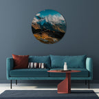 MOUNTAIN SERPENTINE Round Wall Art