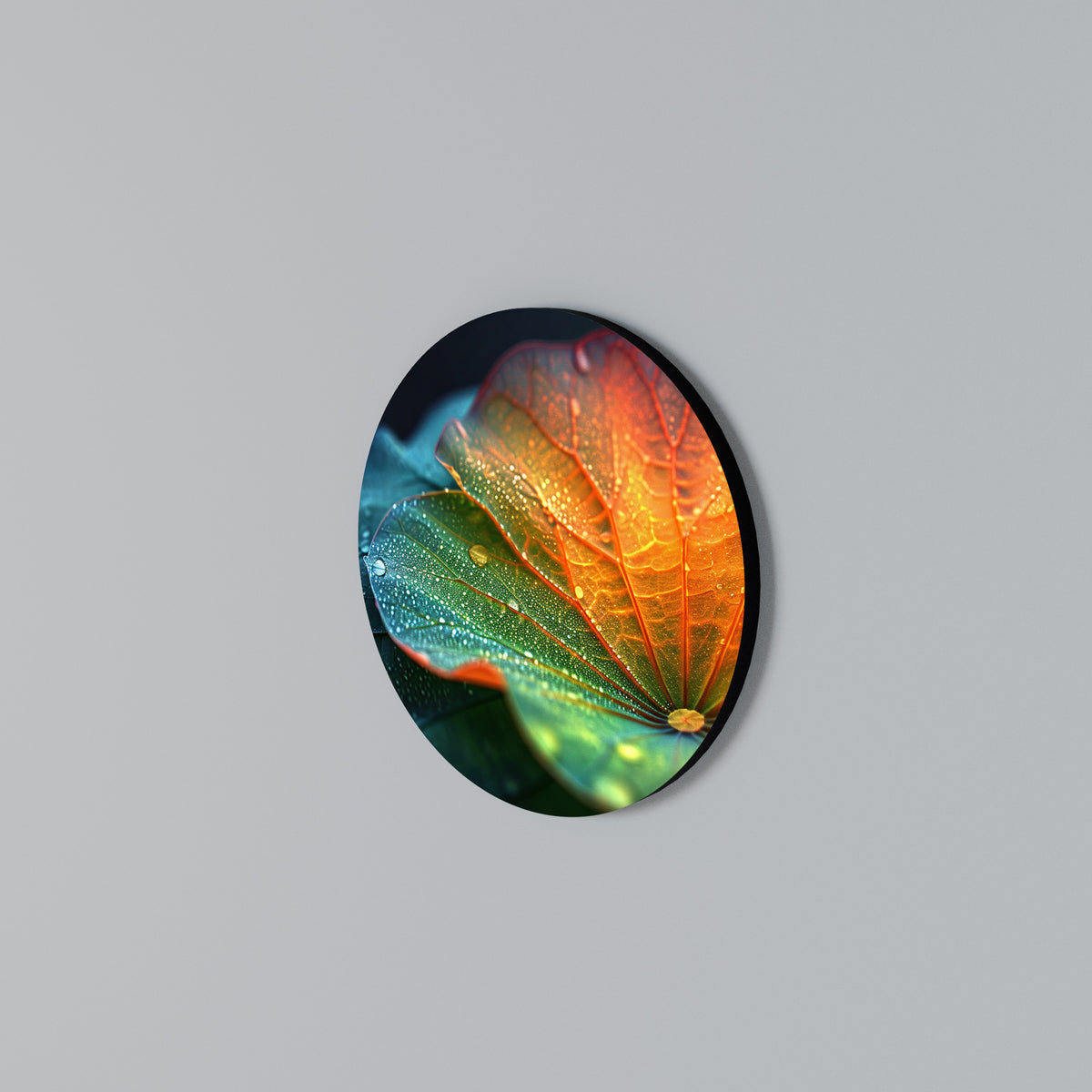 ECHOES OF RAIN Rundes Wandbild