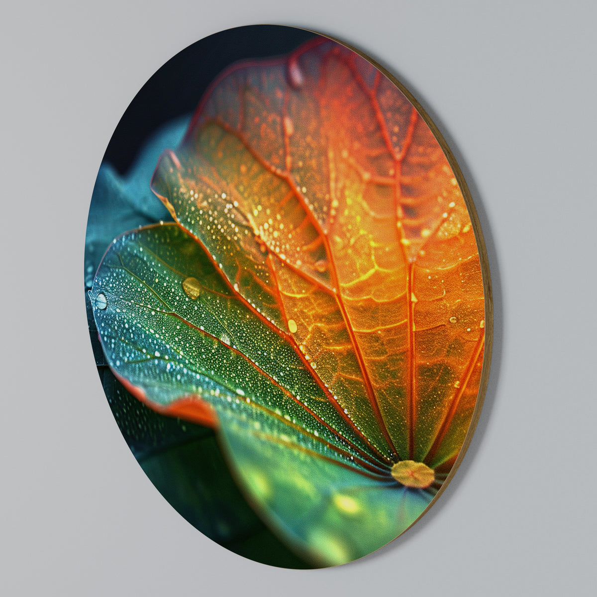 ECHOES OF RAIN Rundes Wandbild