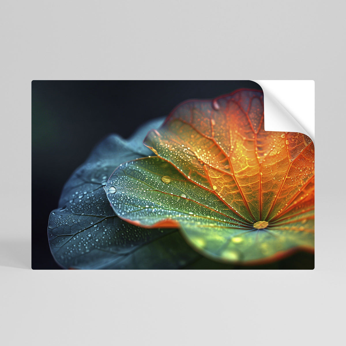 ECHOES OF RAIN Peel and Stick Horizontal Poster