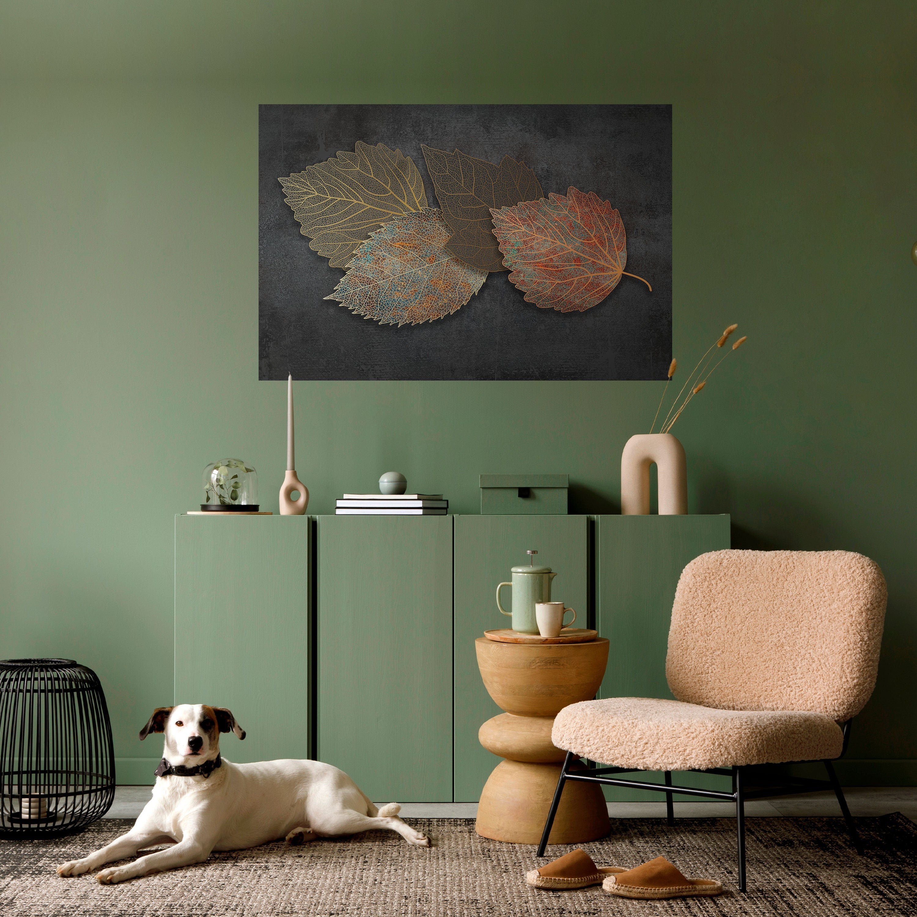 FOLIEAGE IN FOCUS Horizontales Poster zum Abziehen und Aufkleben