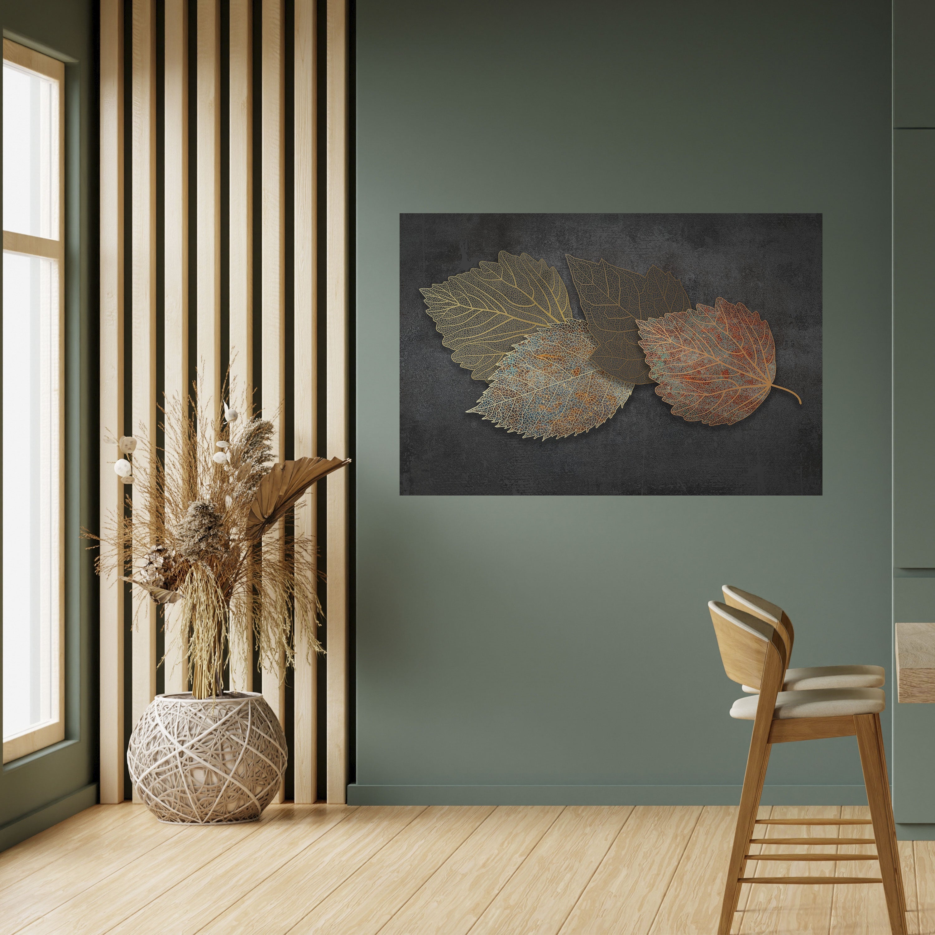 FOLIEAGE IN FOCUS Horizontales Poster zum Abziehen und Aufkleben