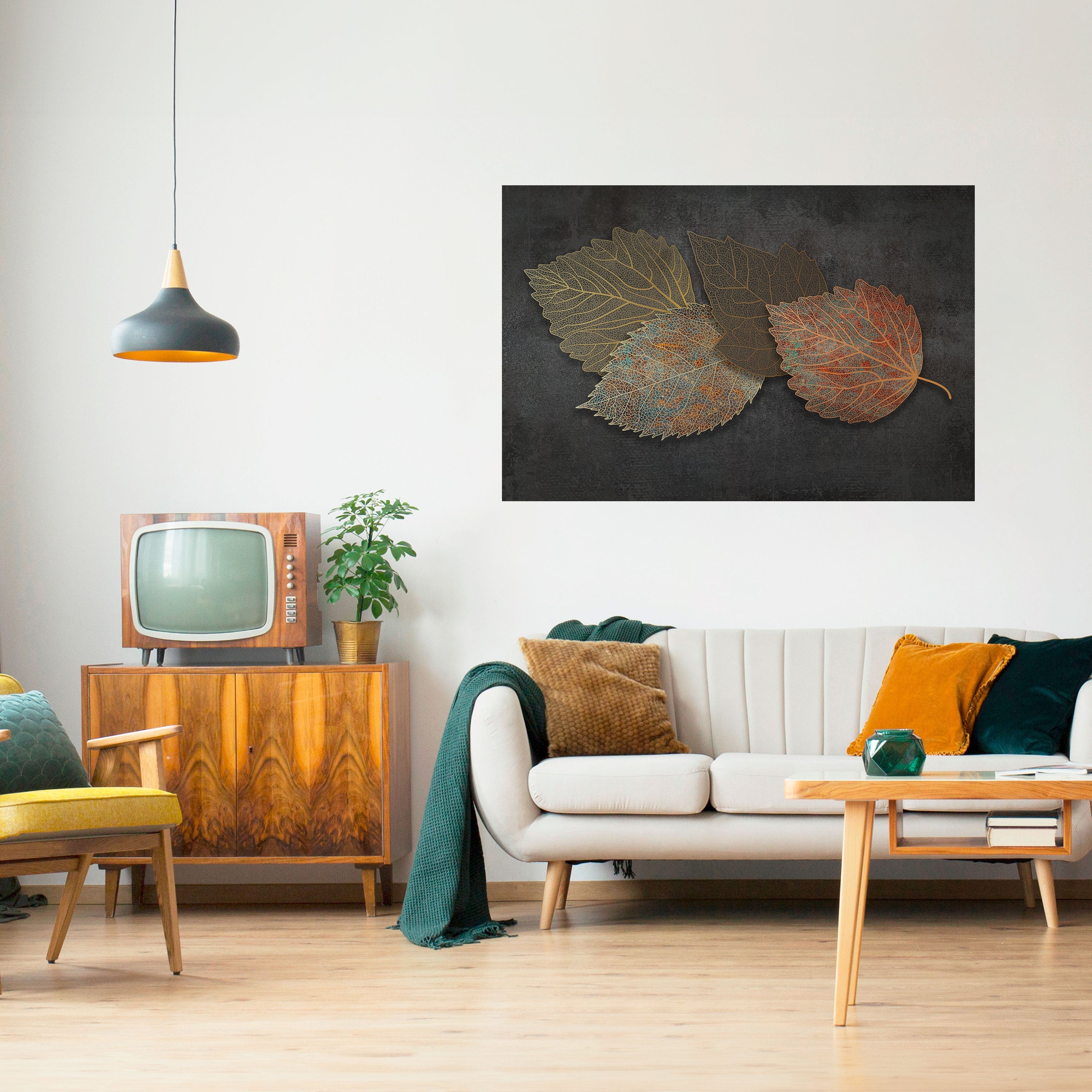 FOLIEAGE IN FOCUS Horizontales Poster zum Abziehen und Aufkleben