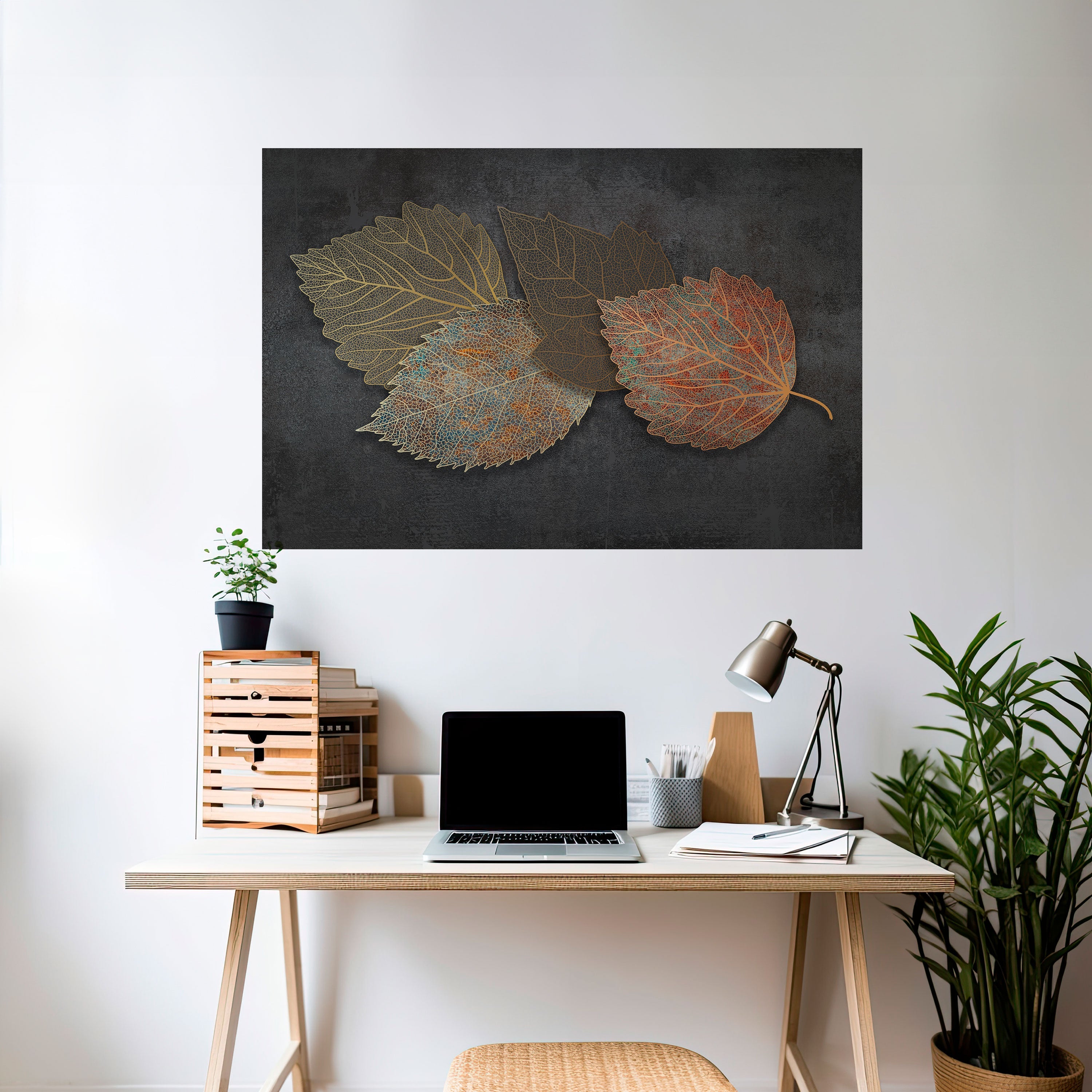 FOLIEAGE IN FOCUS Horizontales Poster zum Abziehen und Aufkleben