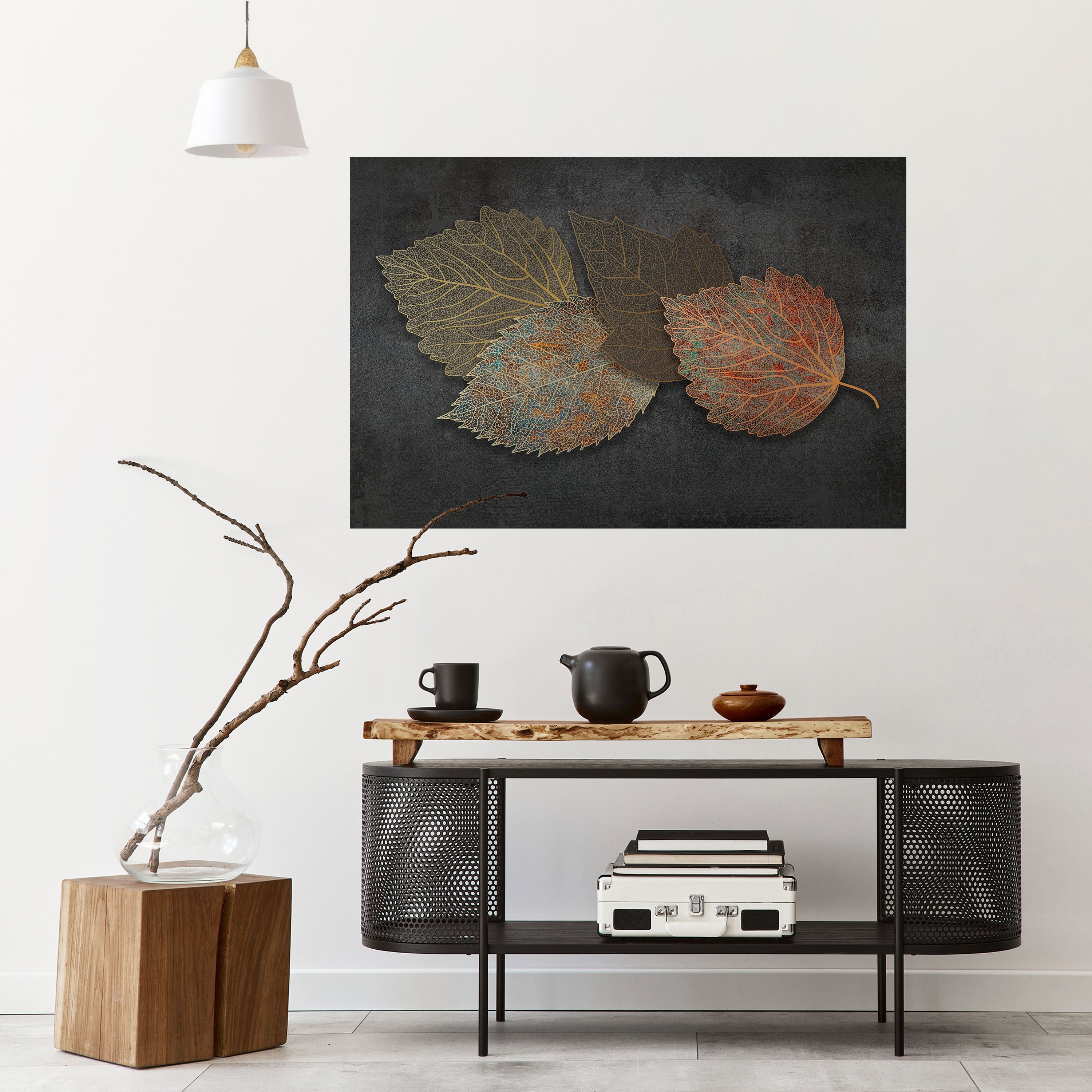 FOLIEAGE IN FOCUS Horizontales Poster zum Abziehen und Aufkleben
