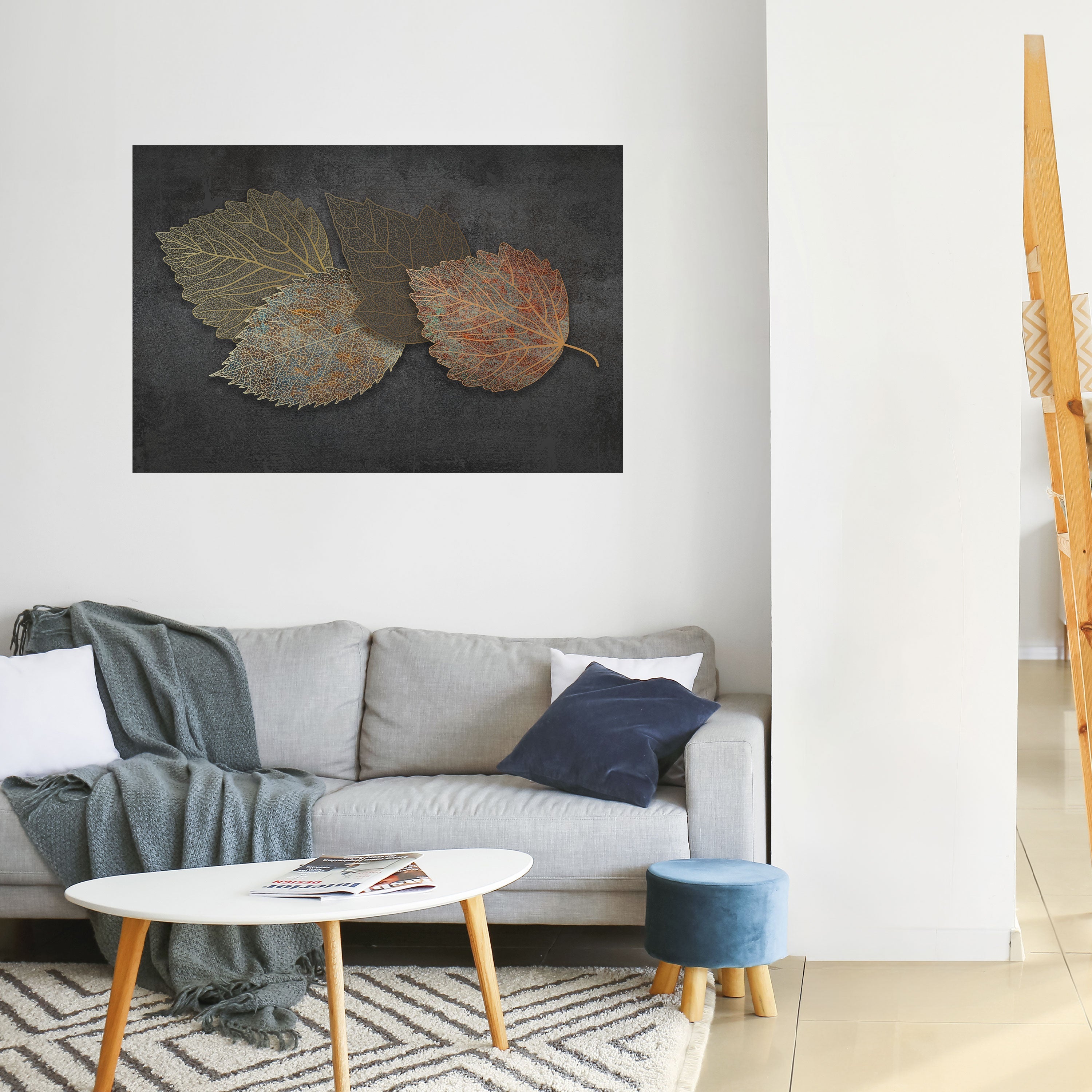FOLIEAGE IN FOCUS Horizontales Poster zum Abziehen und Aufkleben