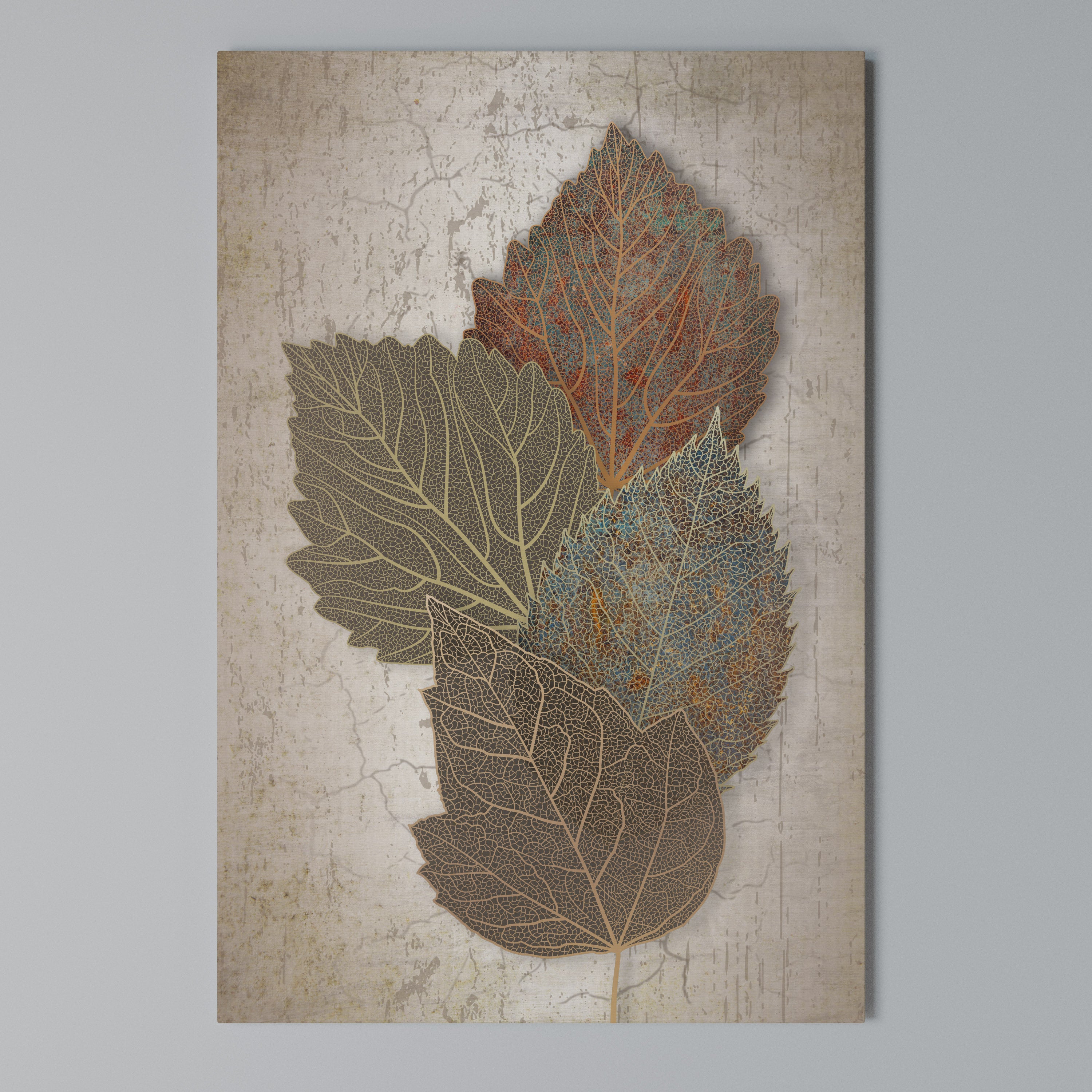 LEAVES OF TIME Vertical Canvas Print