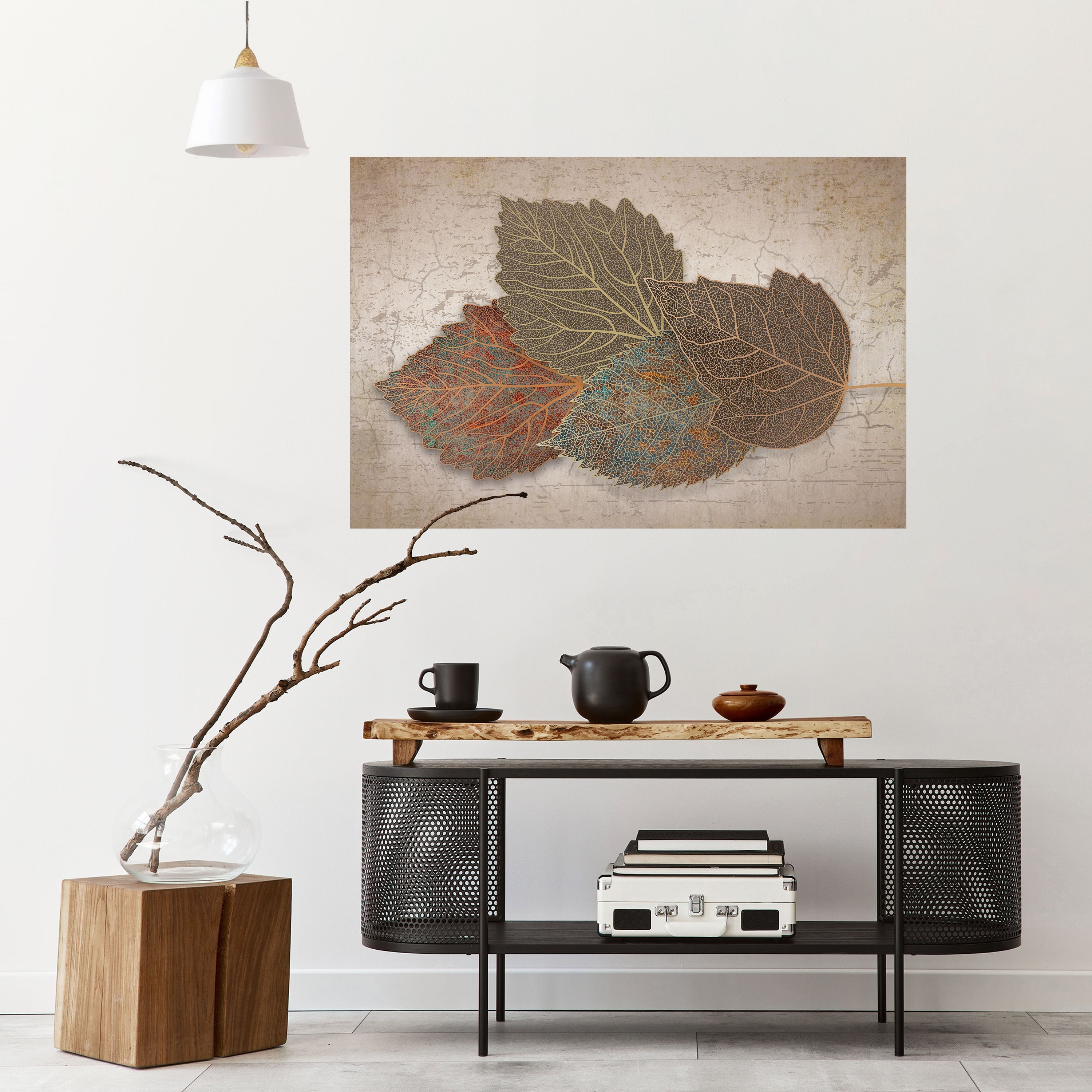 Horizontales Poster „Leaves of Time“ zum Abziehen und Aufkleben