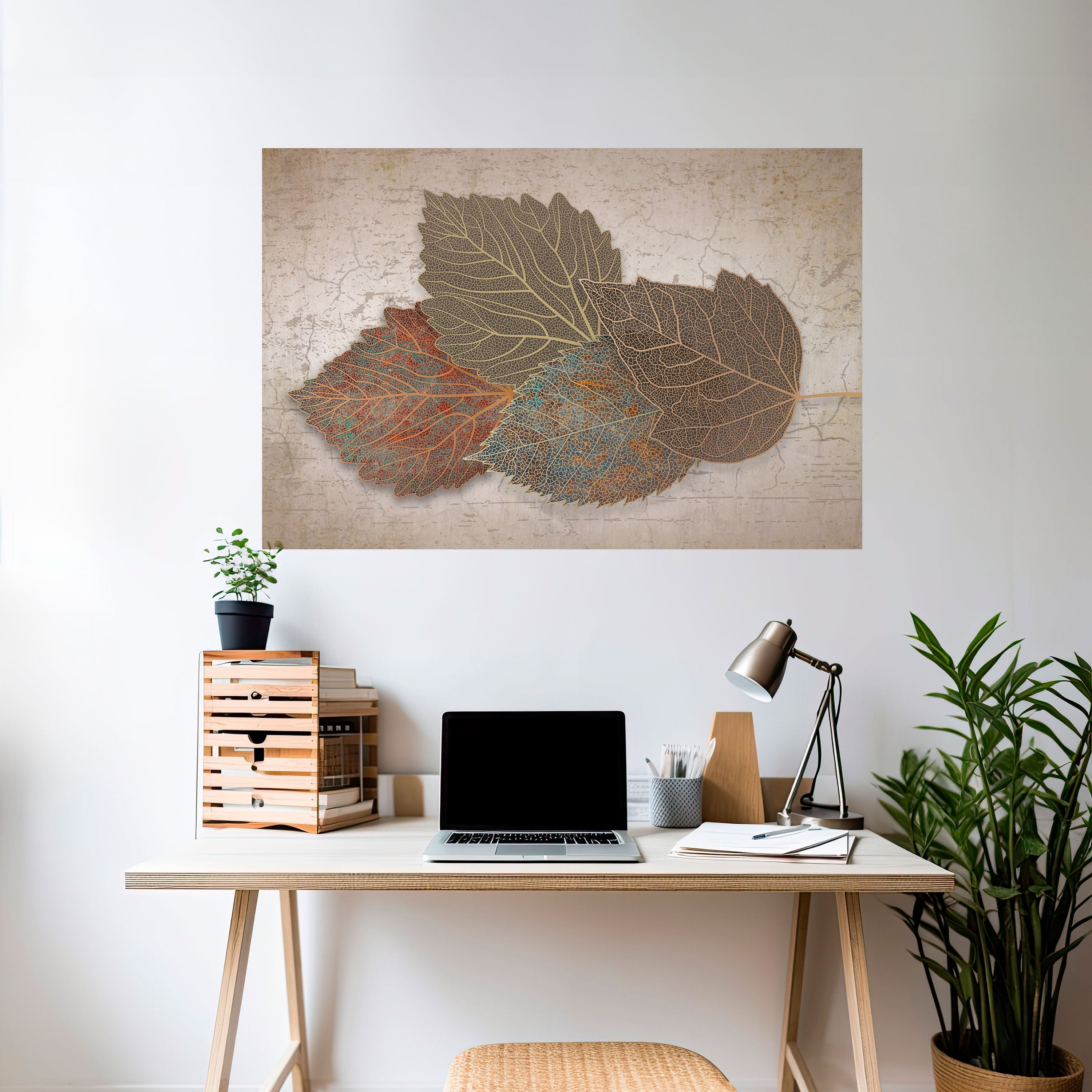 Horizontales Poster „Leaves of Time“ zum Abziehen und Aufkleben