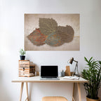 LEAVES OF TIME Selbstklebendes Horizontal-Poster