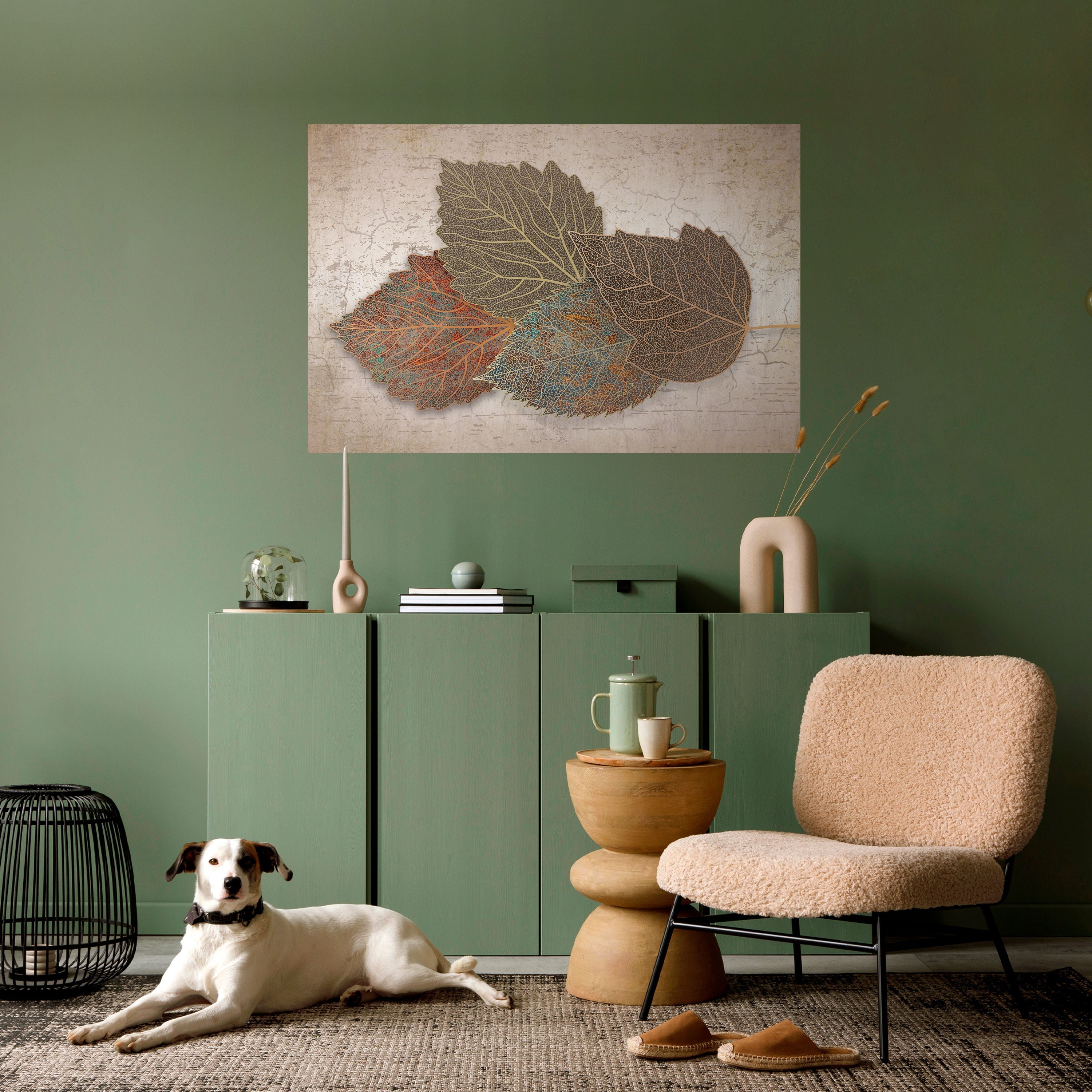 Horizontales Poster „Leaves of Time“ zum Abziehen und Aufkleben
