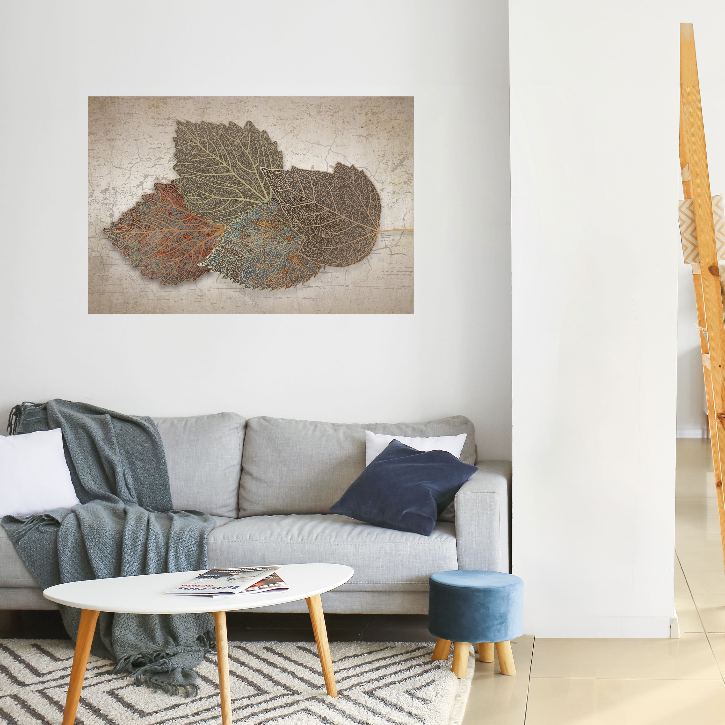Horizontales Poster „Leaves of Time“ zum Abziehen und Aufkleben